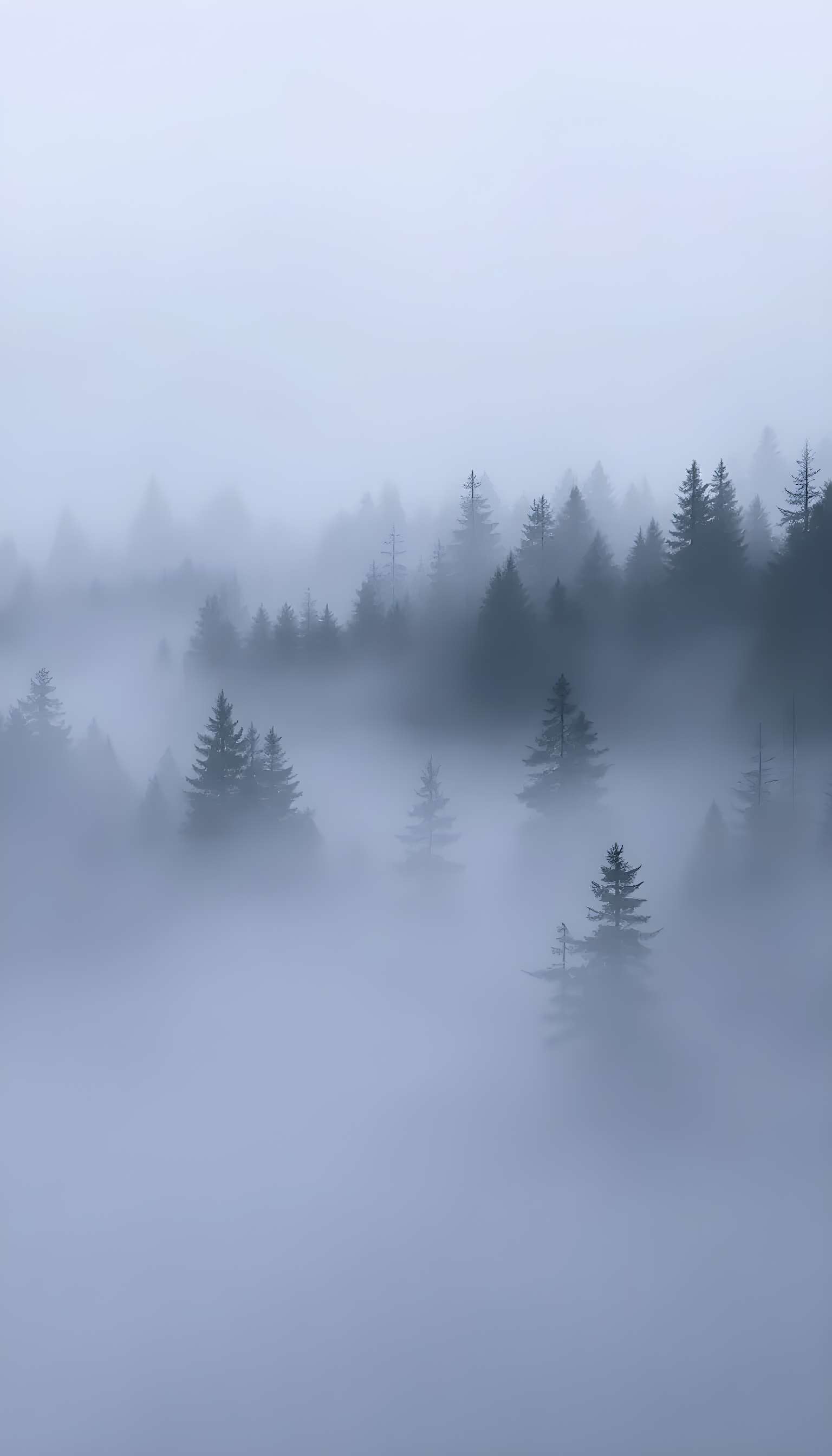 Mystical Foggy Scandinavian Forest Phone Case