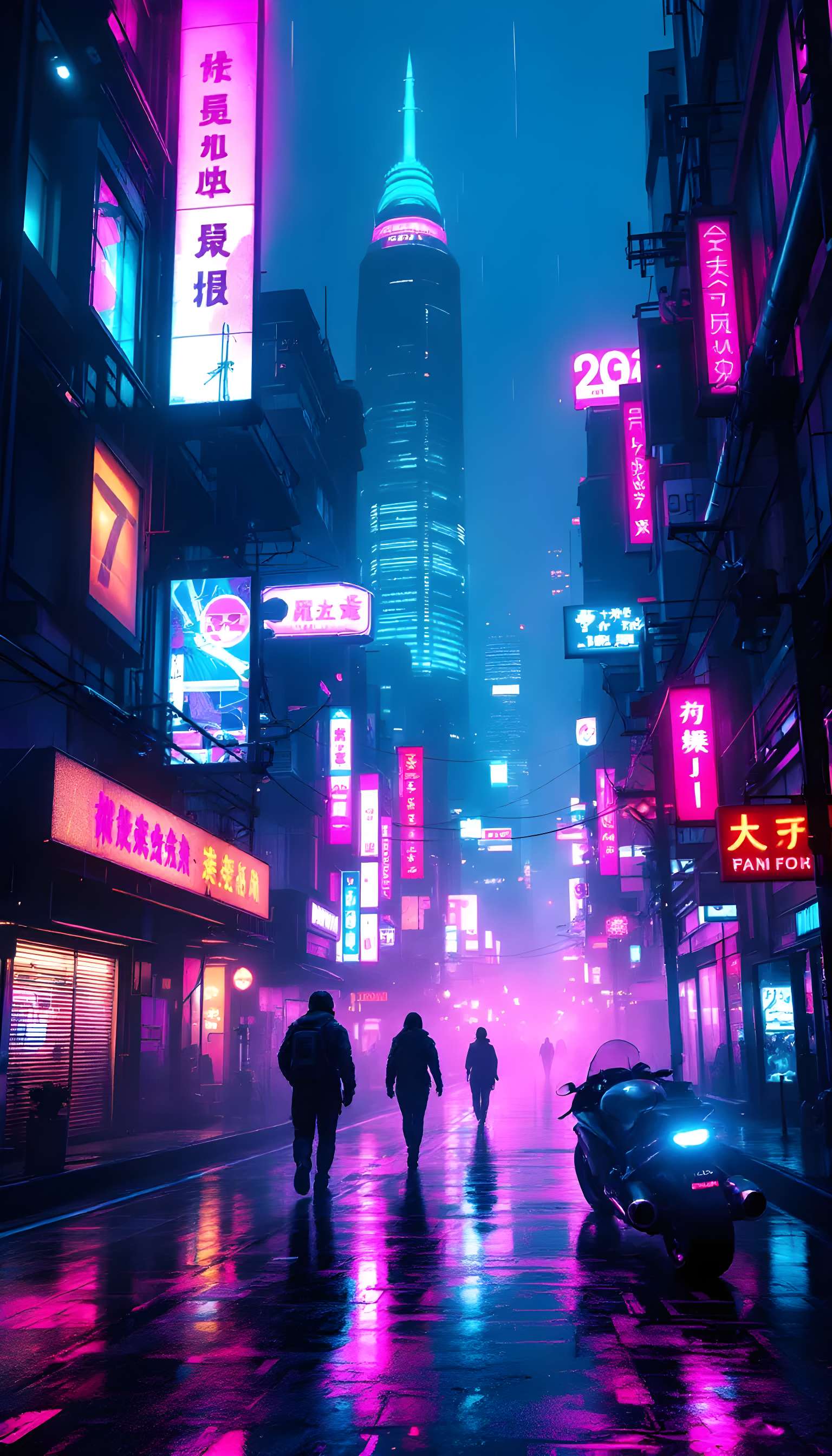 Neon Cyberpunk Cityscape Phone Case Neon Cyberpunk Cityscape Phone Case