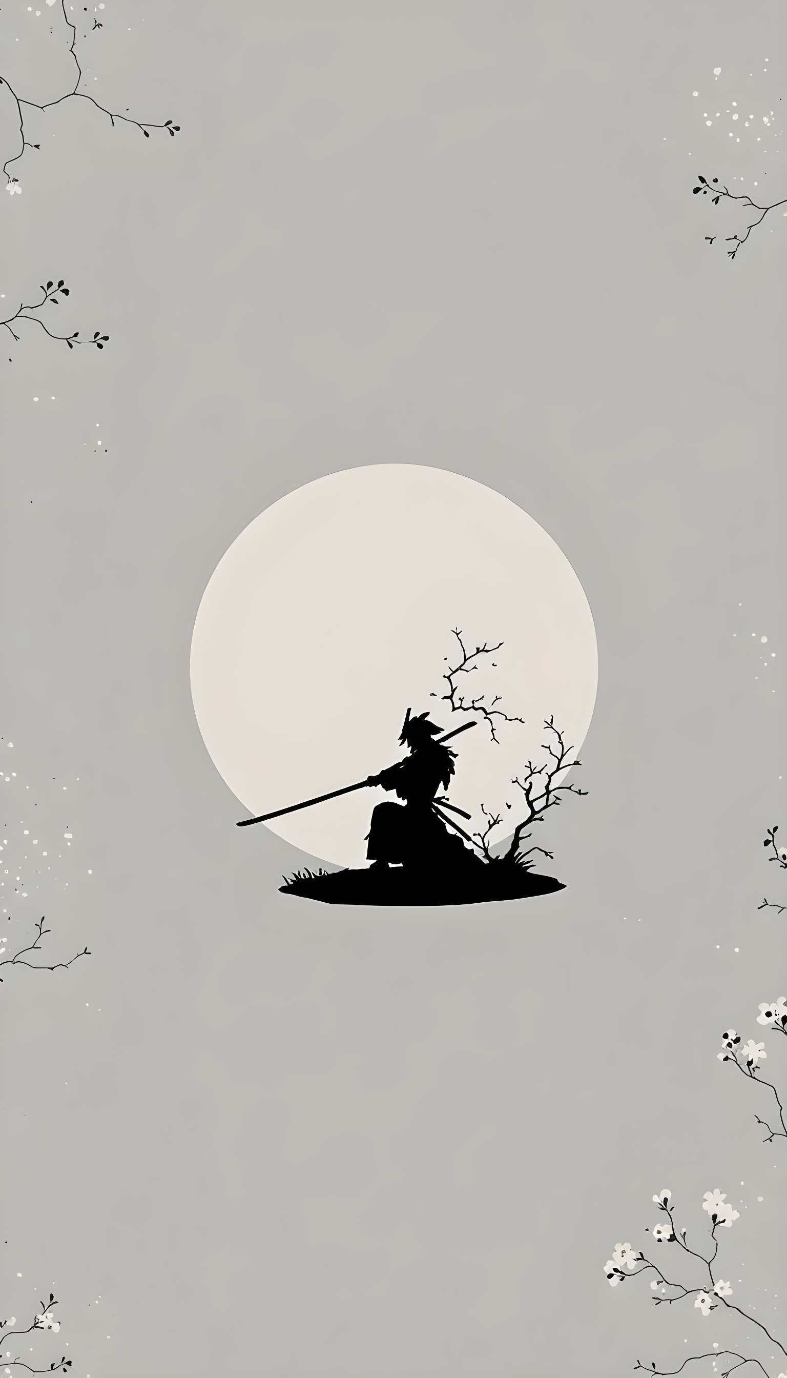 Minimalist Samurai Silhouette Phone Case Minimalist Samurai Silhouette Phone Case