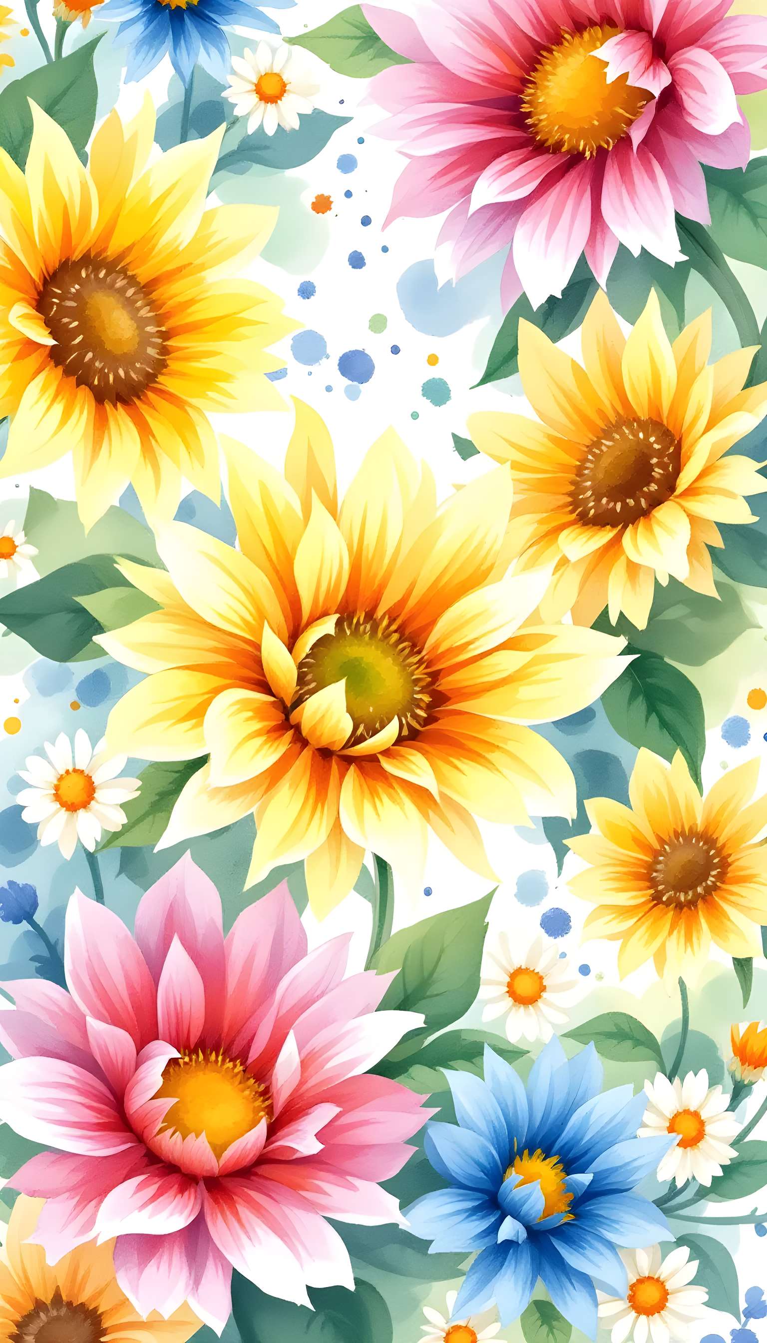 Vibrant Watercolor Floral Pattern Phone Case Vibrant Watercolor Floral Pattern Phone Case