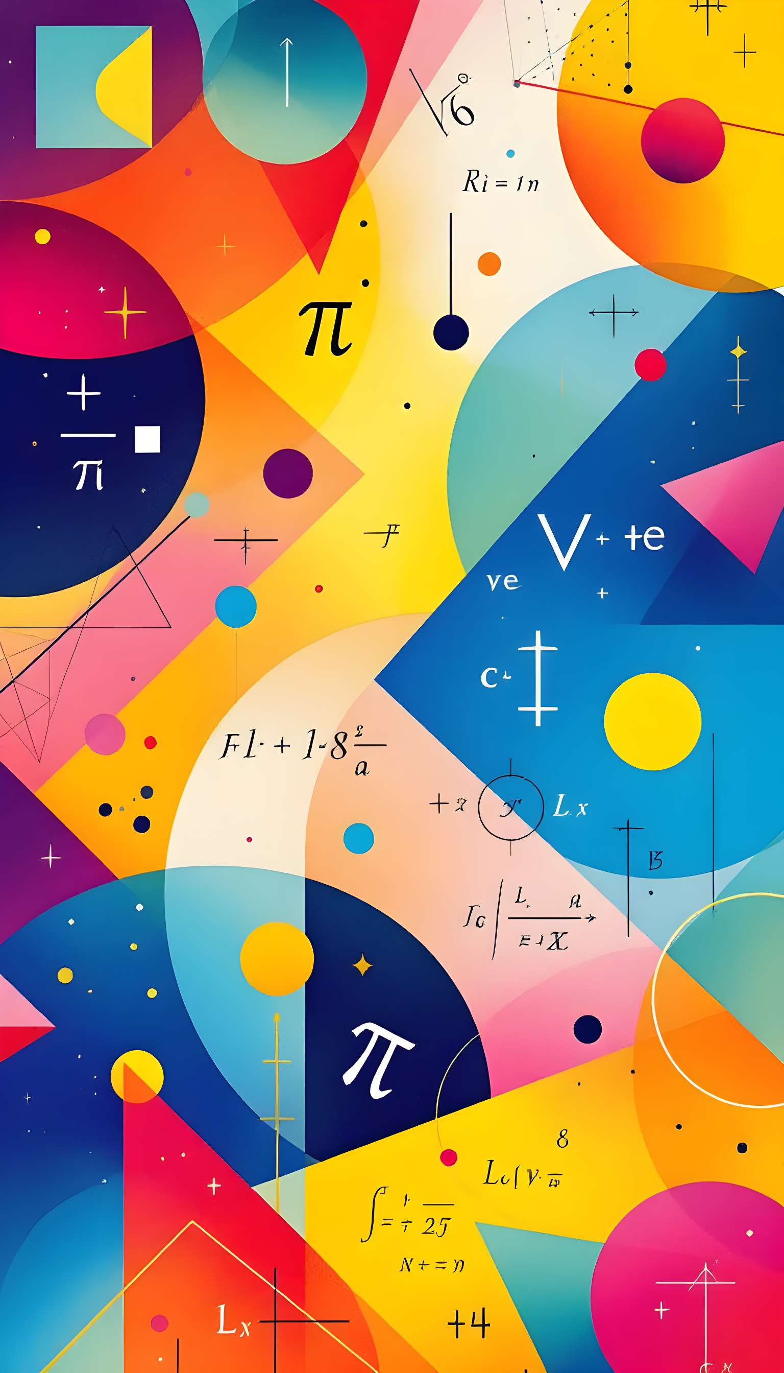 Colorful Math Teacher Design Phone Case