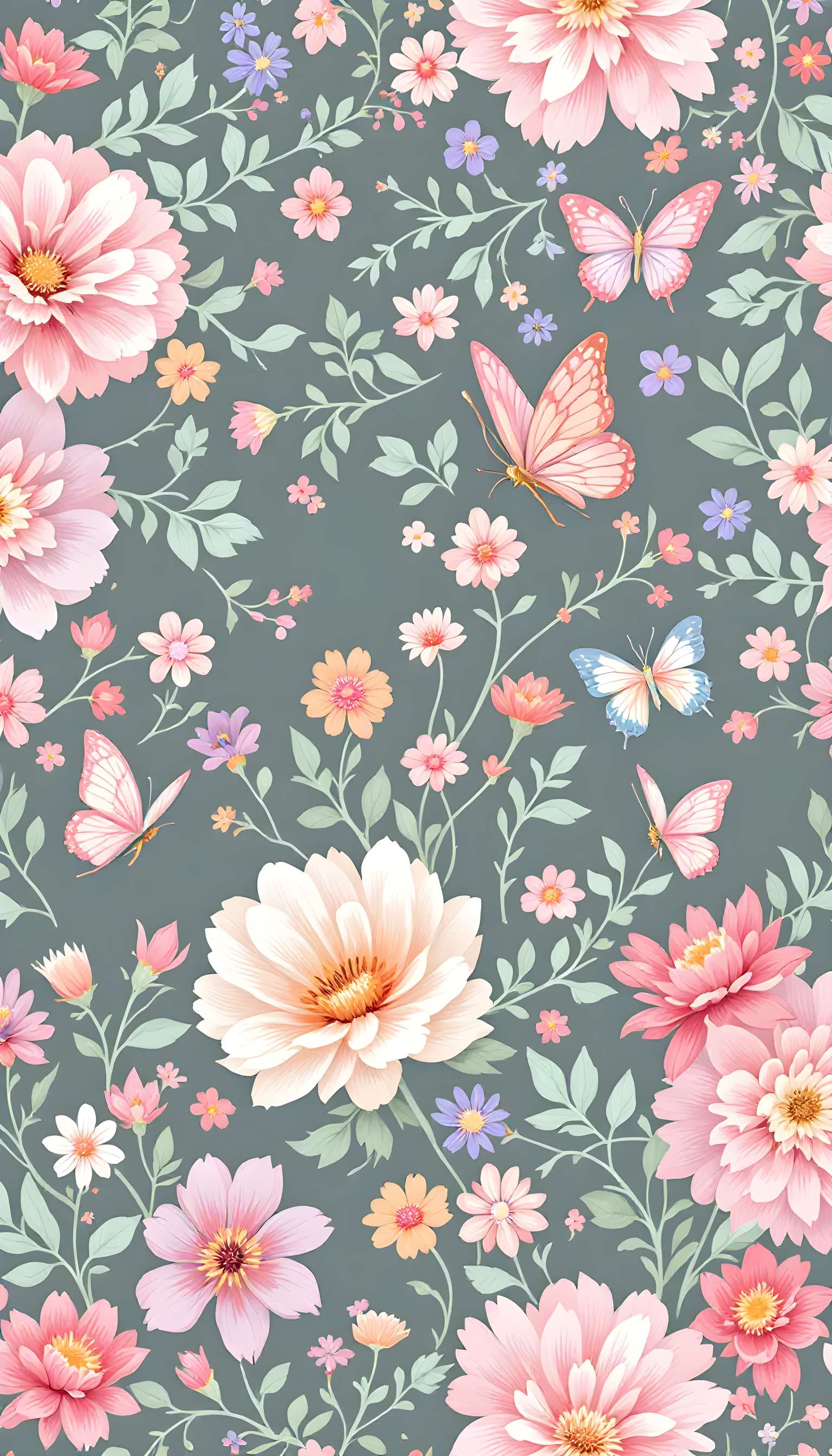 Elegant Spring Floral Pattern Phone Case Elegant Spring Floral Pattern Phone Case