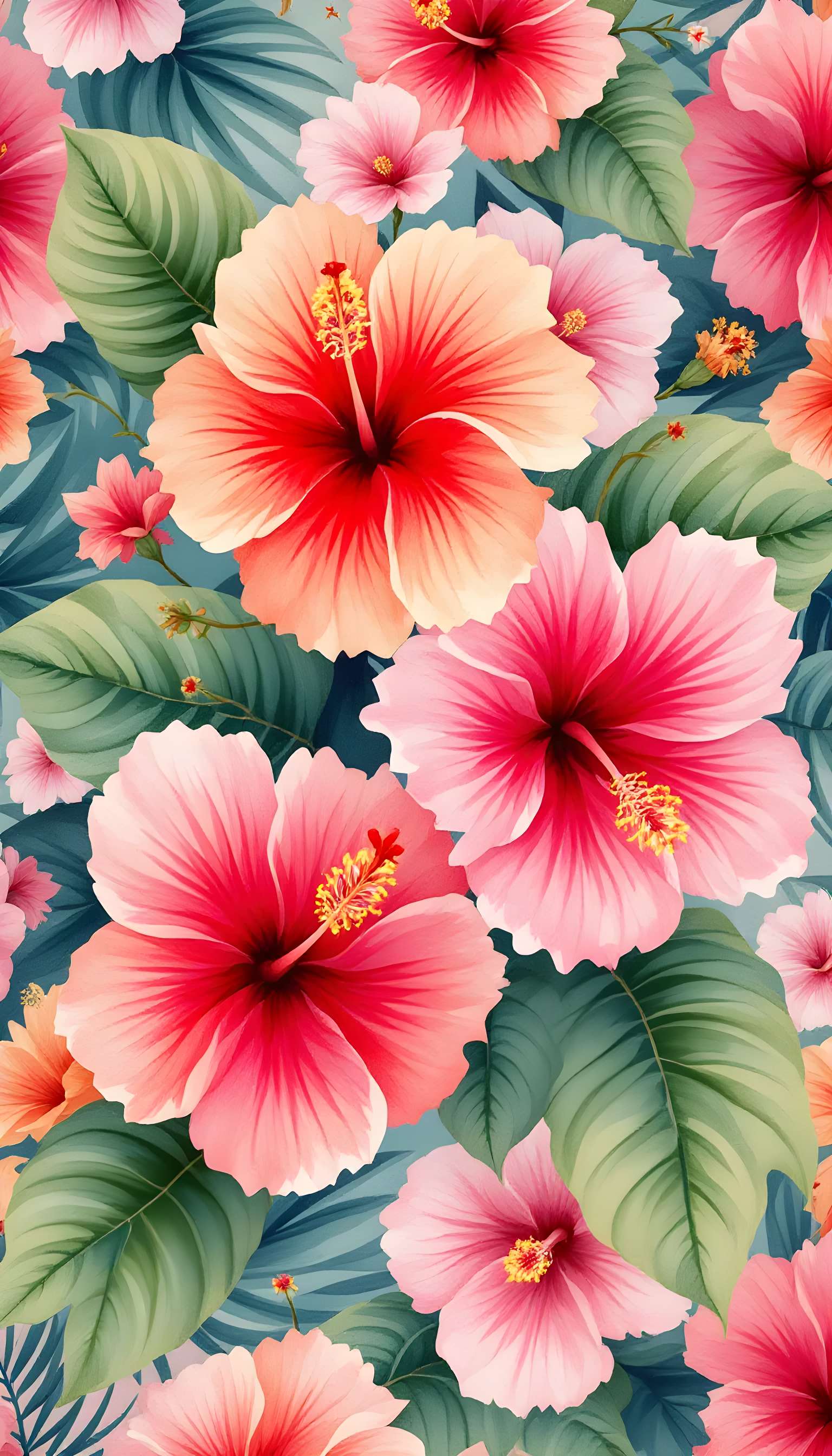 Vibrant Hibiscus Floral Pattern Phone Case Vibrant Hibiscus Floral Pattern Phone Case