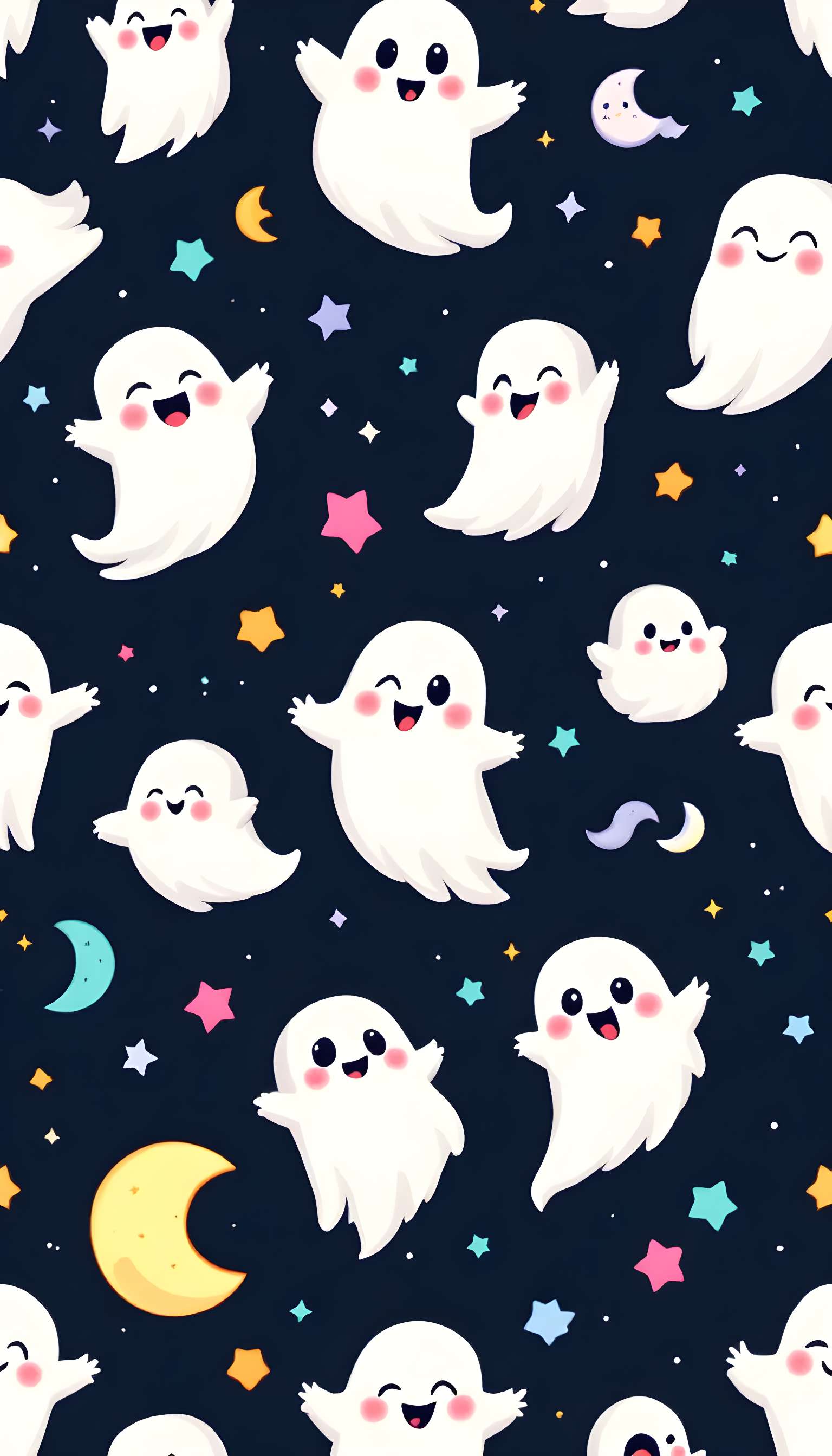 Playful Ghosts Pattern Design Phone Case