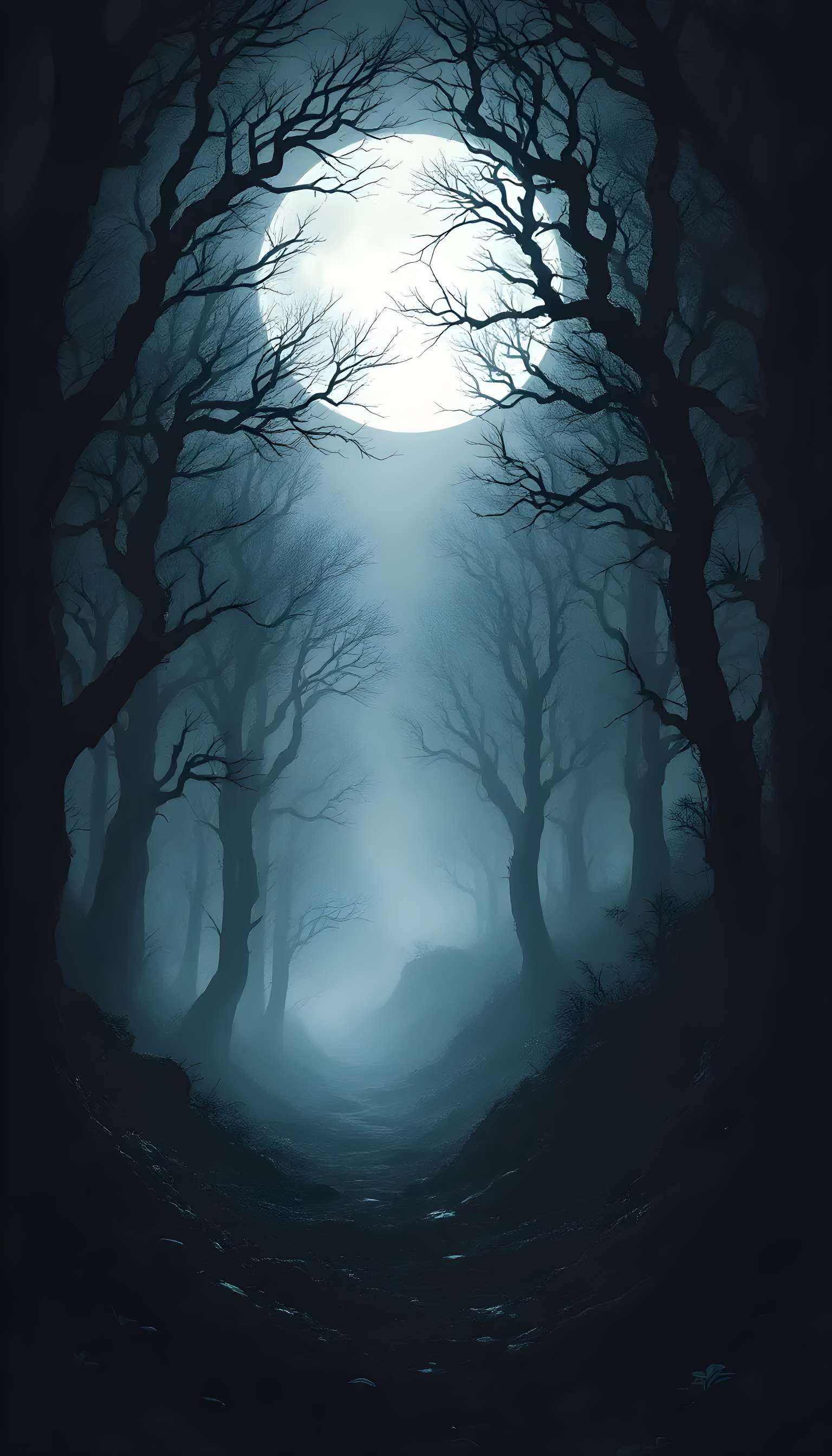 Mysterious Foggy Black Forest Phone Case