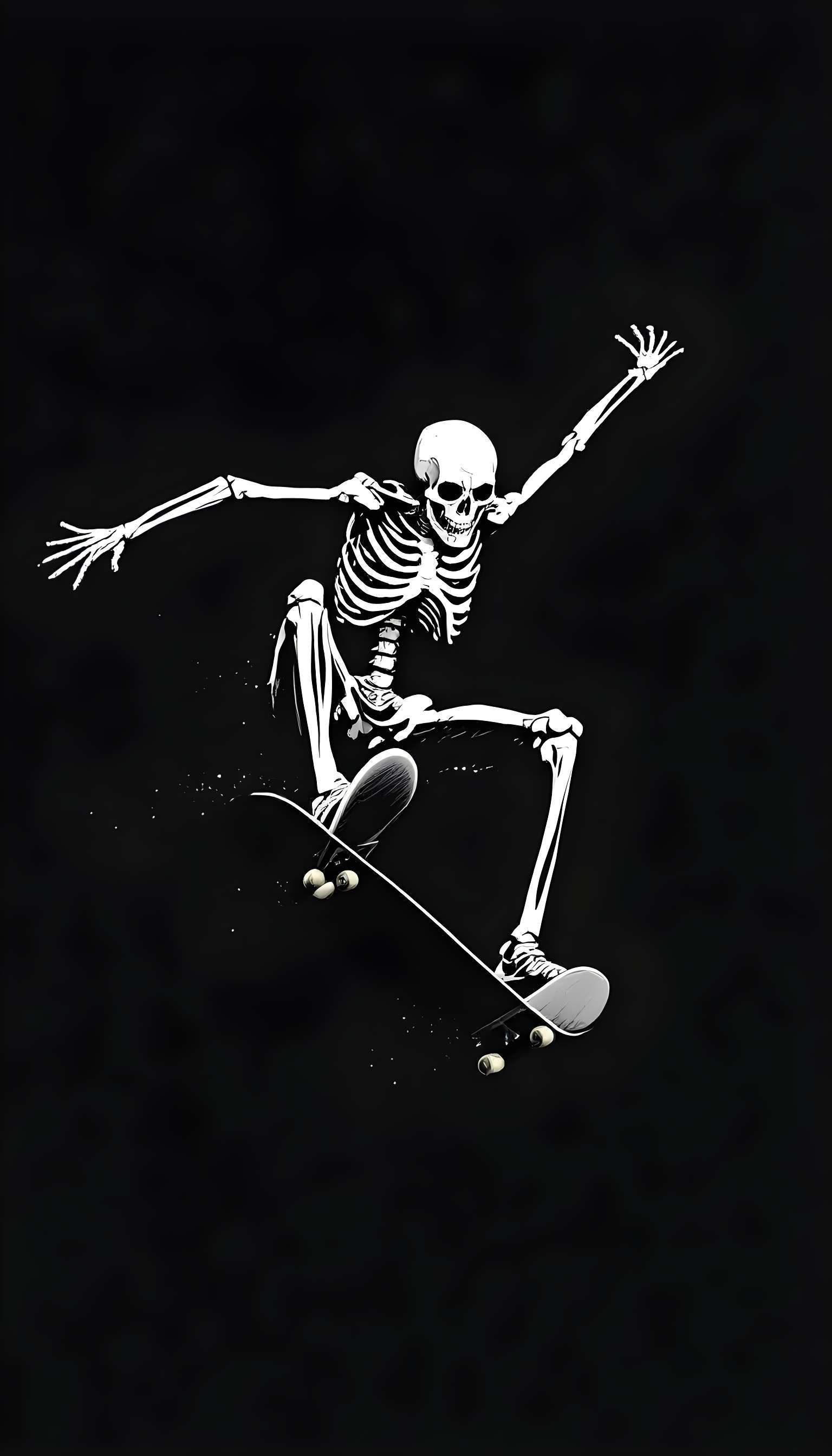 Skeleton Skateboarding Trick Phone Case Skeleton Skateboarding Trick Phone Case