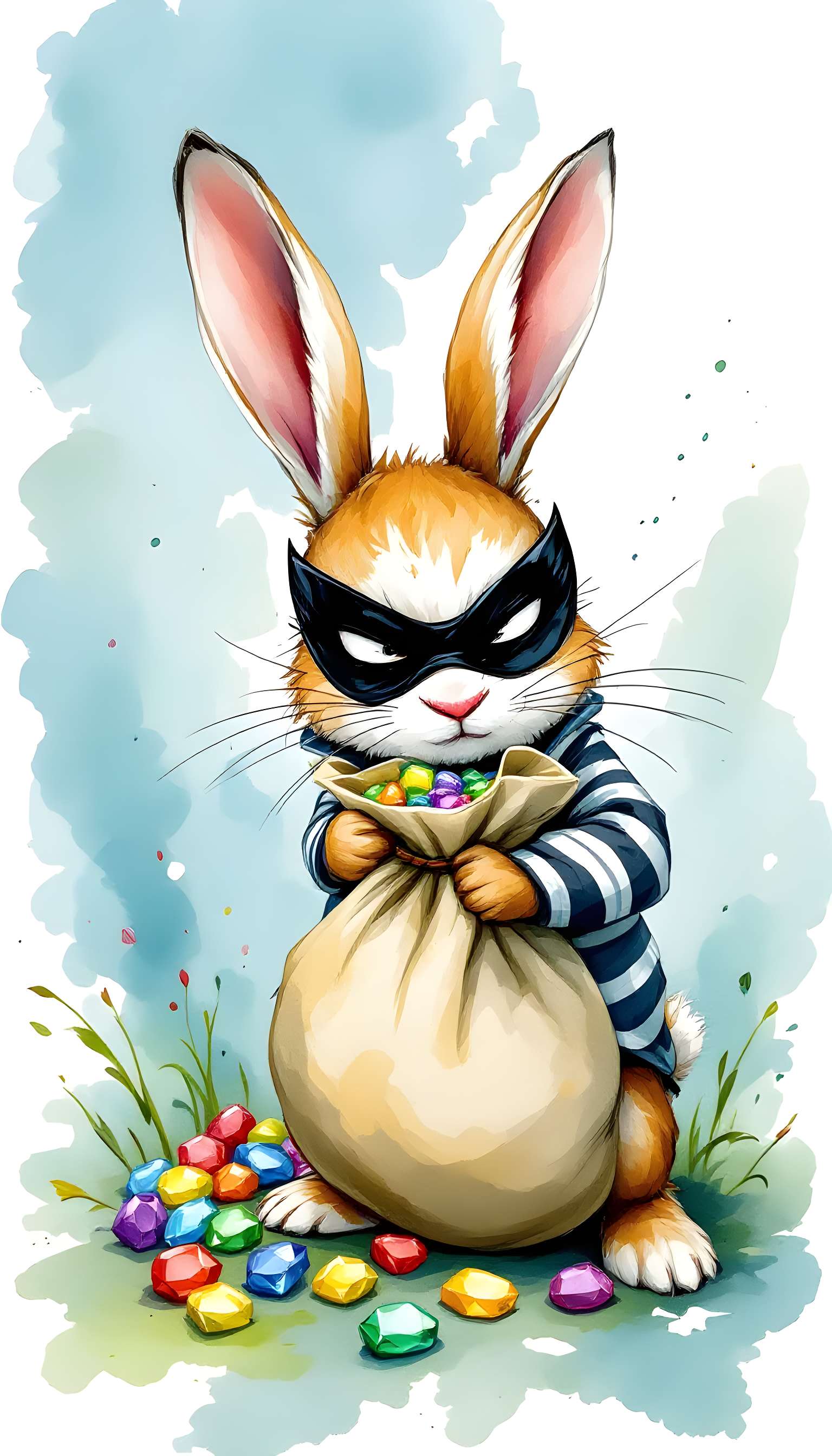 Thieving Bunny Character Design Phone Case