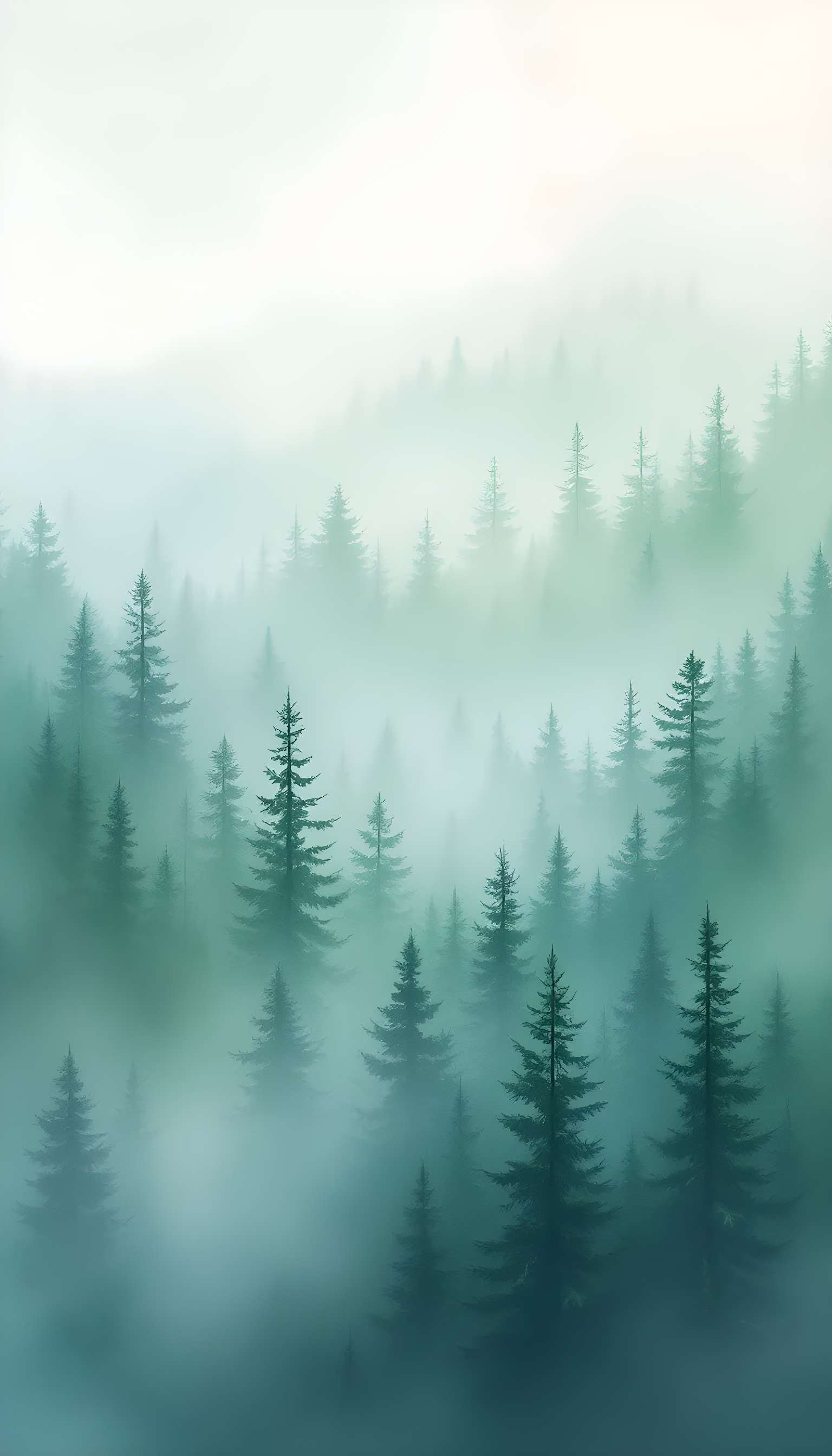Misty Pines Landscape Watercolor Phone Case Misty Pines Landscape Watercolor Phone Case