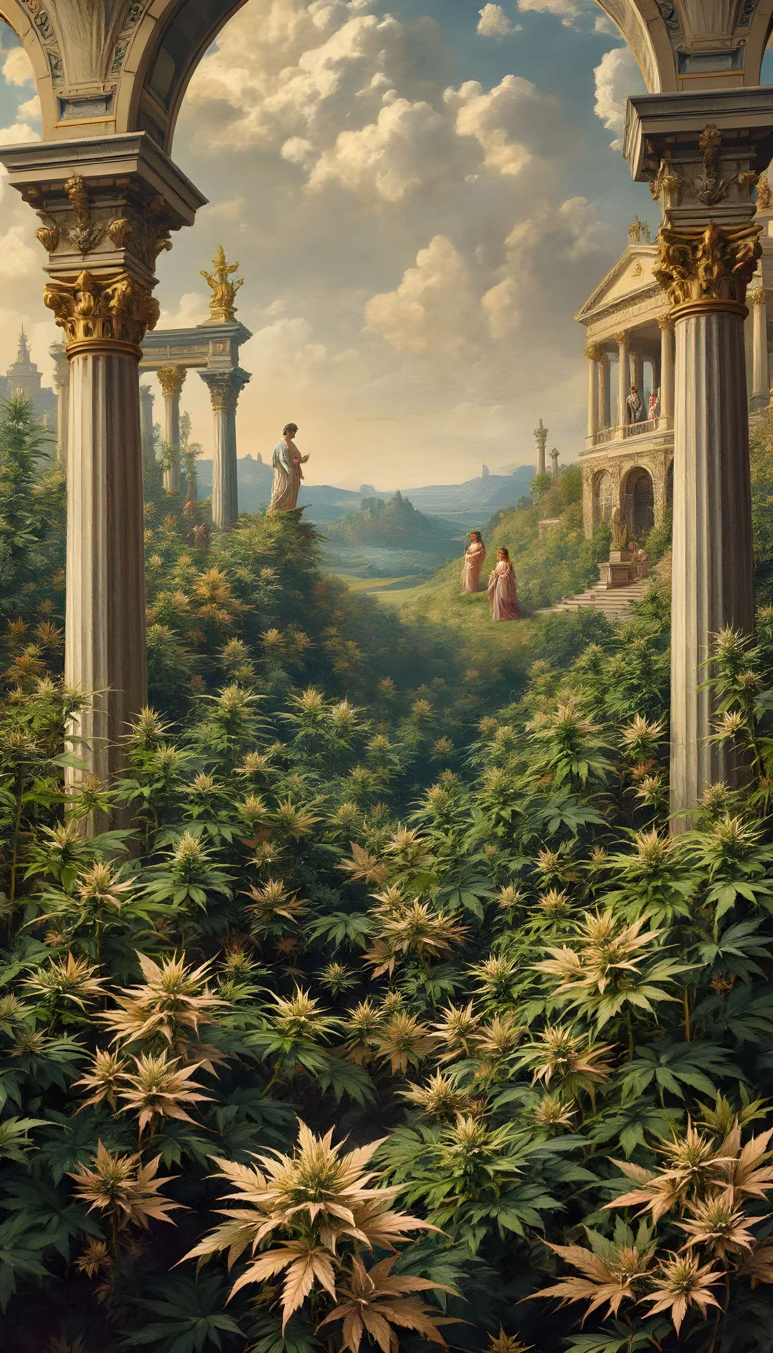 Renaissance Oasis of Cannabis Phone Case Renaissance Oasis of Cannabis Phone Case