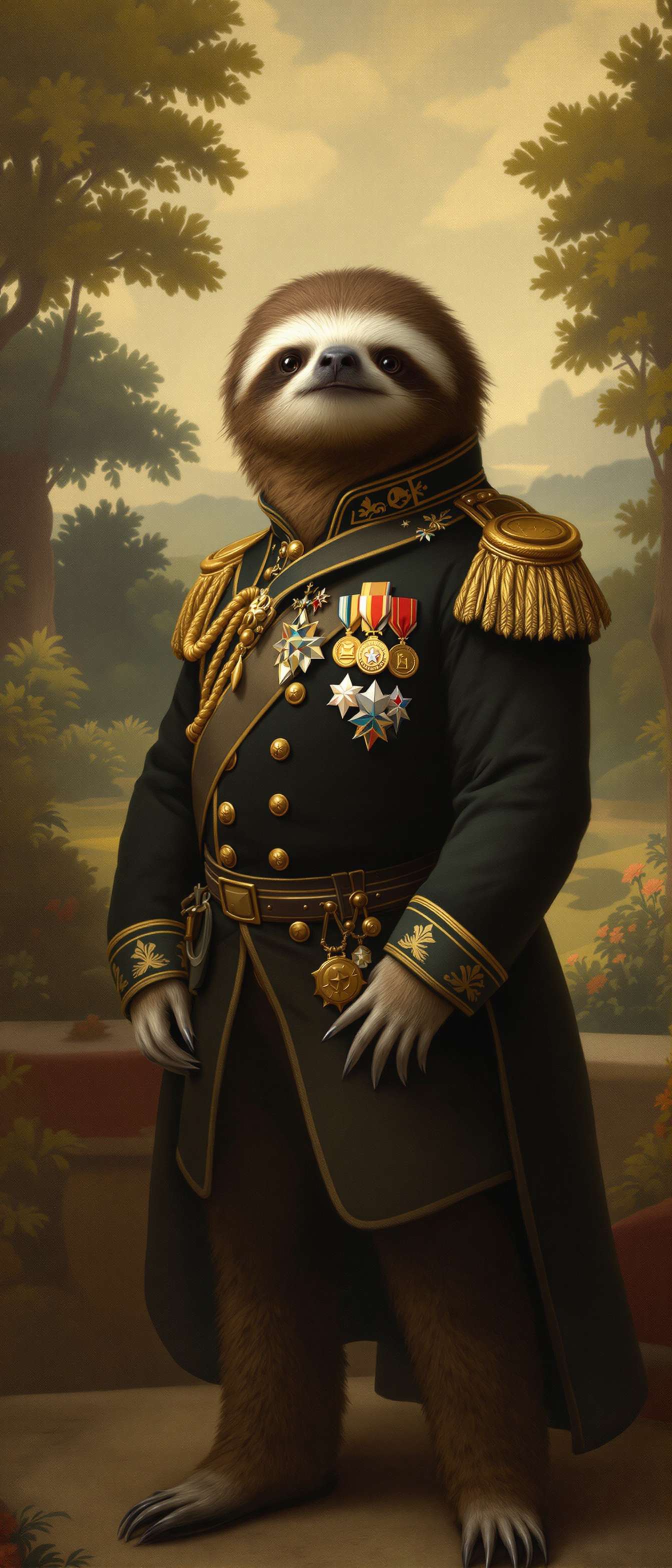 Sloth War Veteran Portrait Phone Case