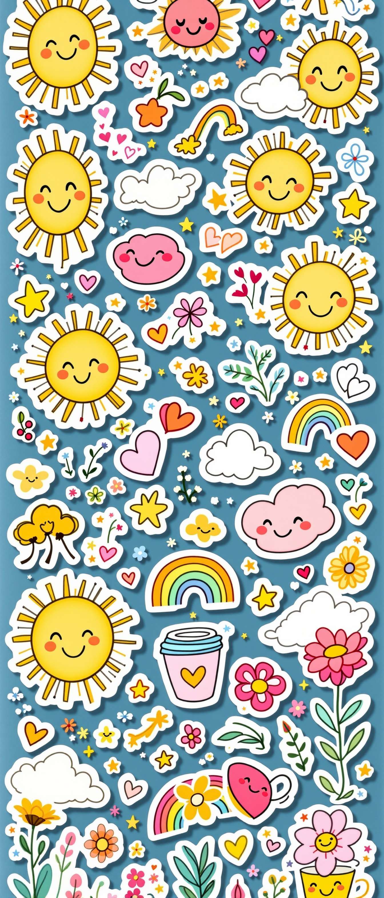 Cute Sticker-Style Collage Phone Case