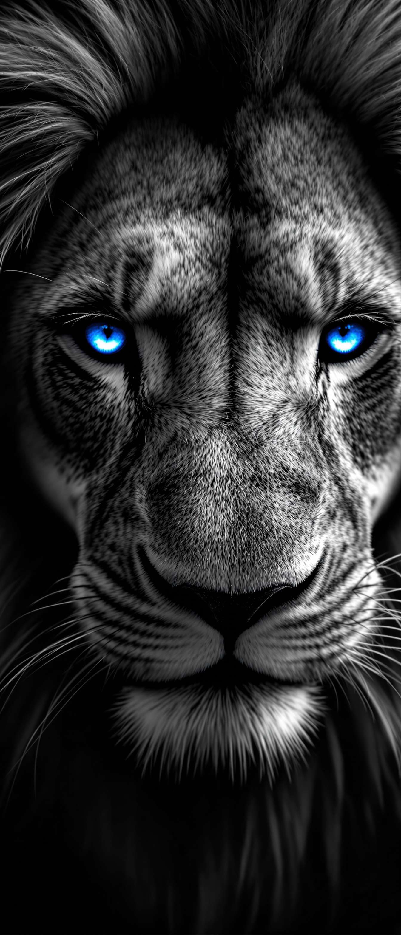 Intense Lion with Blue Eyes Phone Case Intense Lion with Blue Eyes Phone Case