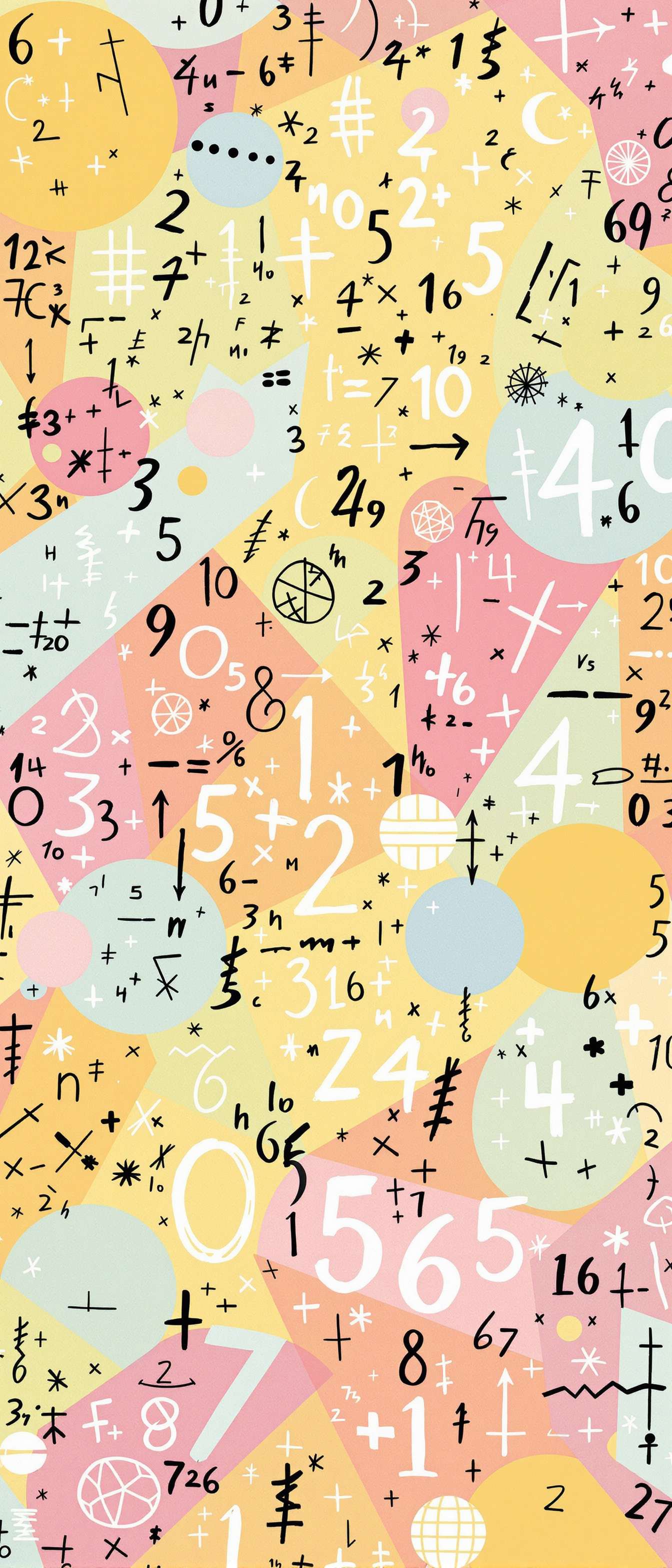 Playful Math Background Design Phone Case Playful Math Background Design Phone Case