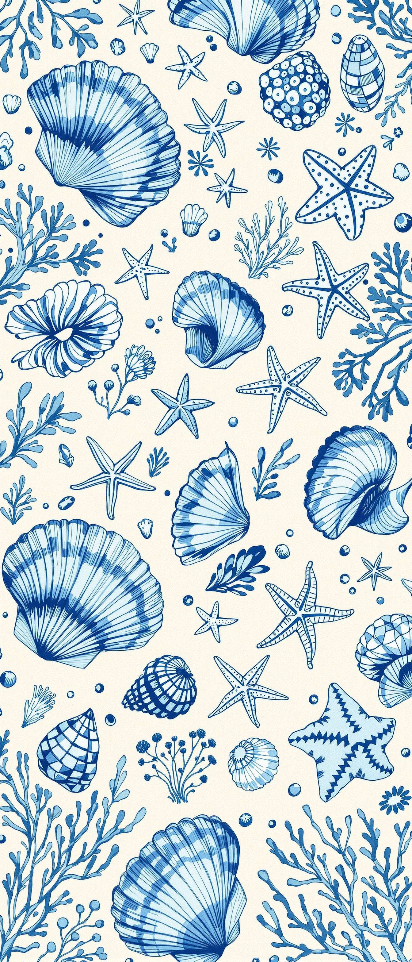 Coastal Nautical Shell Design Phone Case Coastal Nautical Shell Design Phone Case