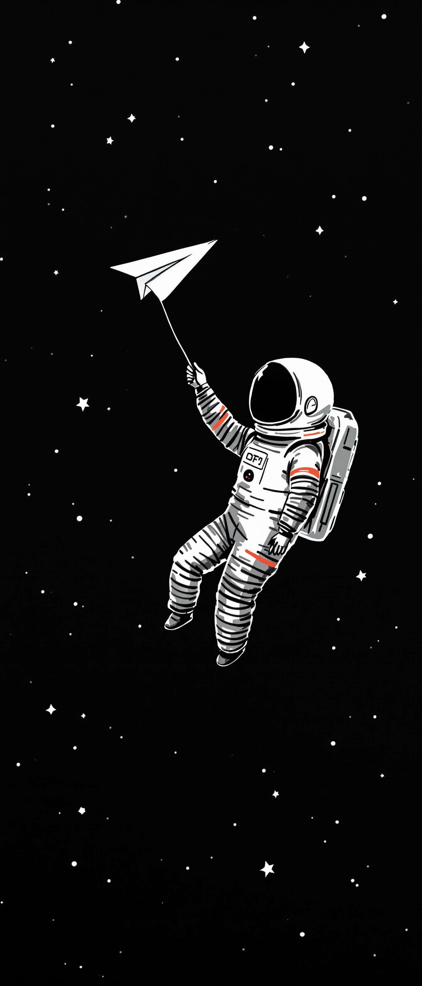 Astronaut with Paper Airplane Phone Case