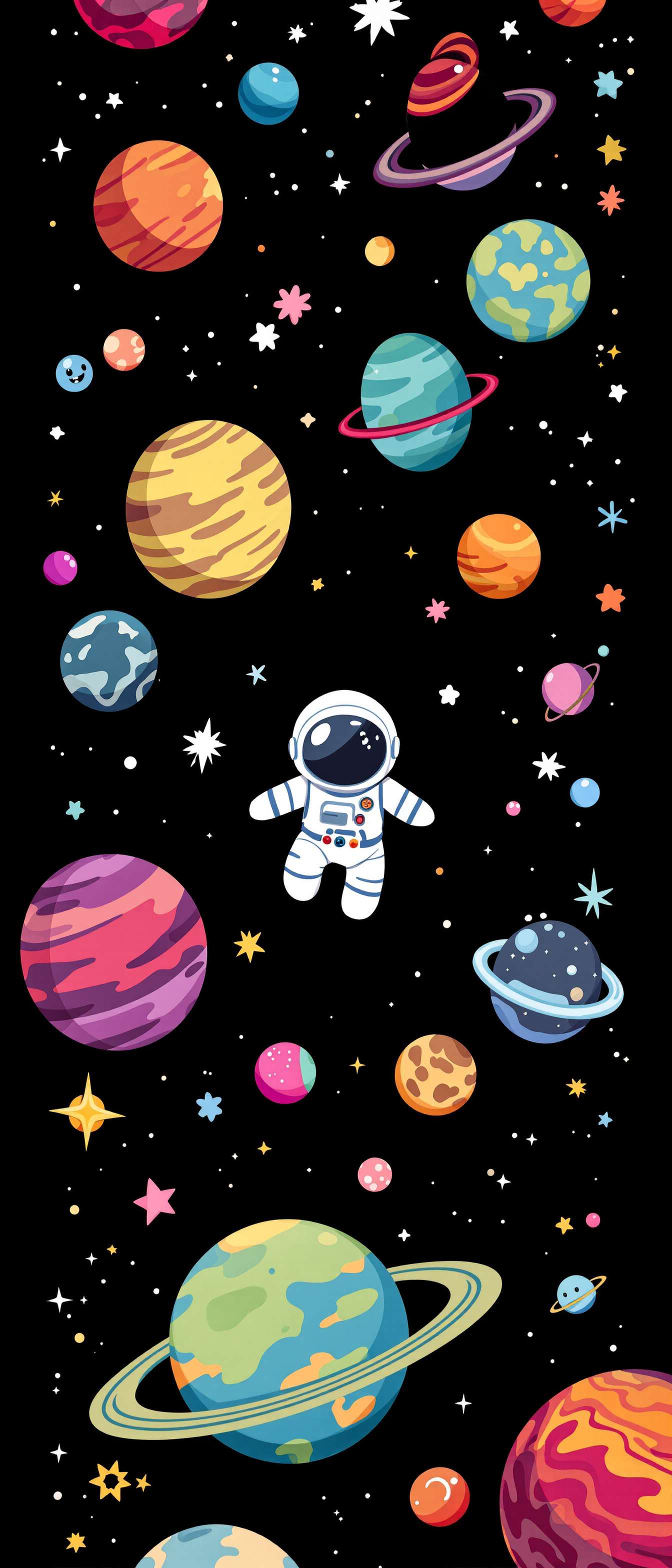 Colorful Space Scene Phone Case