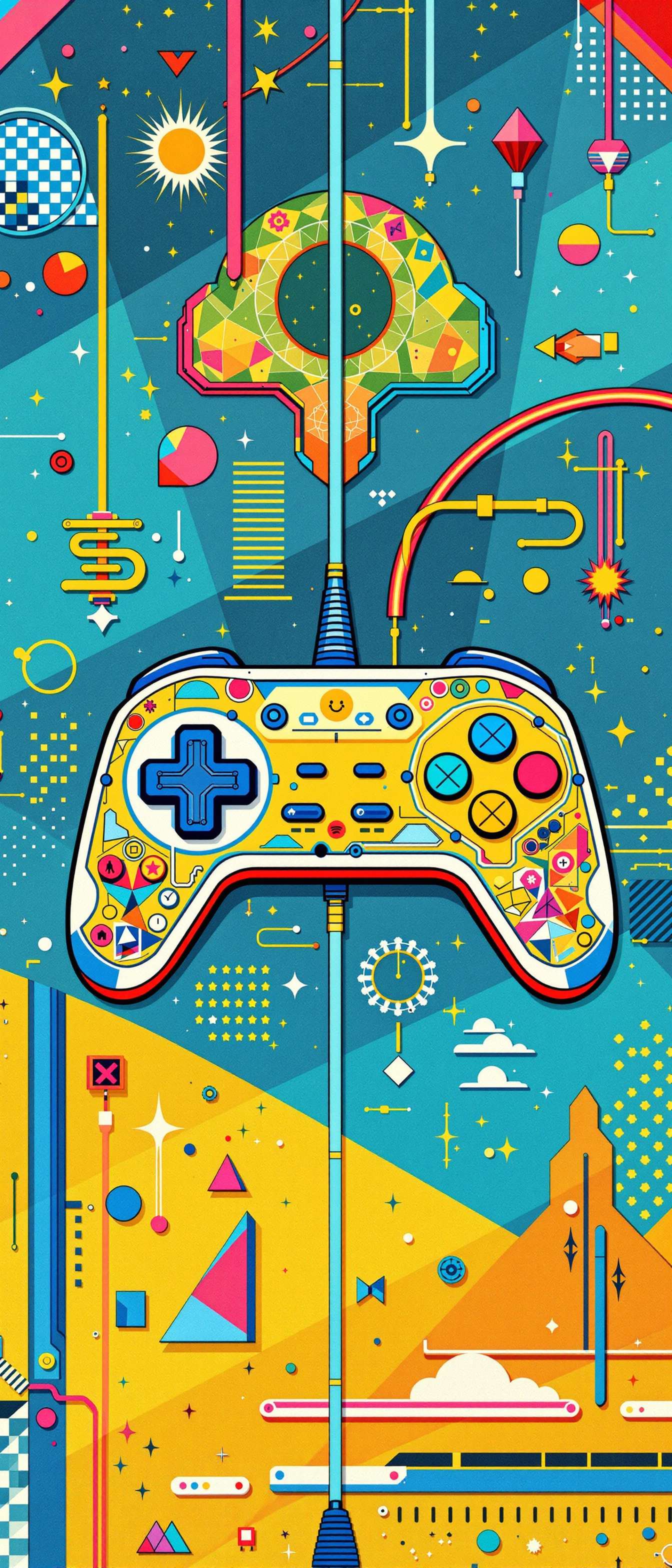 Retro Gaming Controller Design Phone Case
