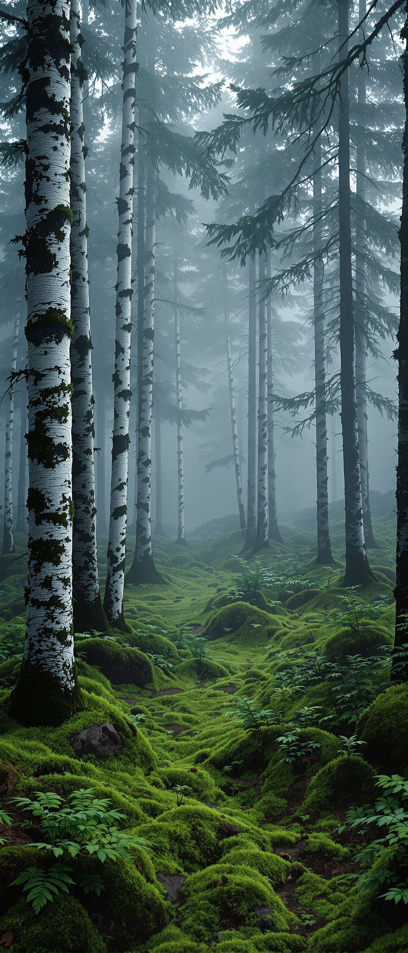 Foggy Scandinavian Forest Phone Case Foggy Scandinavian Forest Phone Case