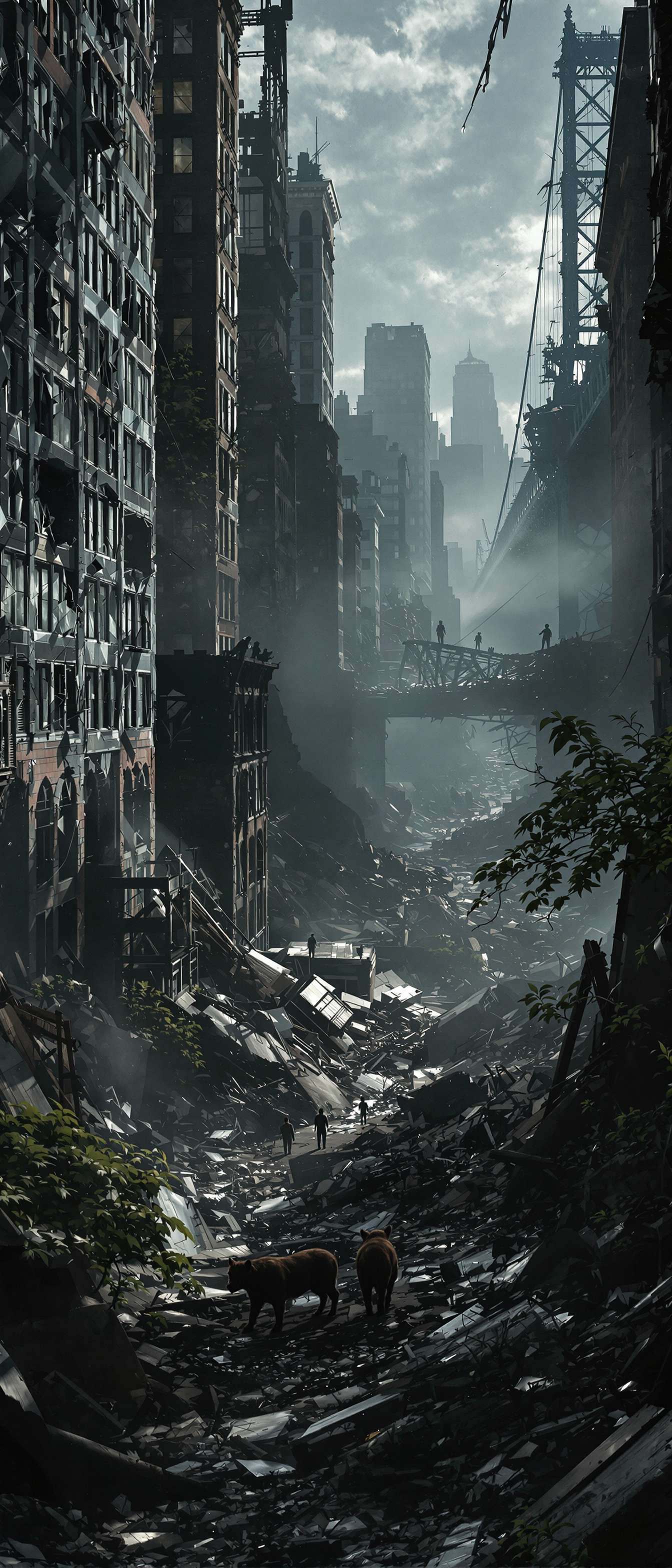 Apocalyptic Urban Landscape Phone Case