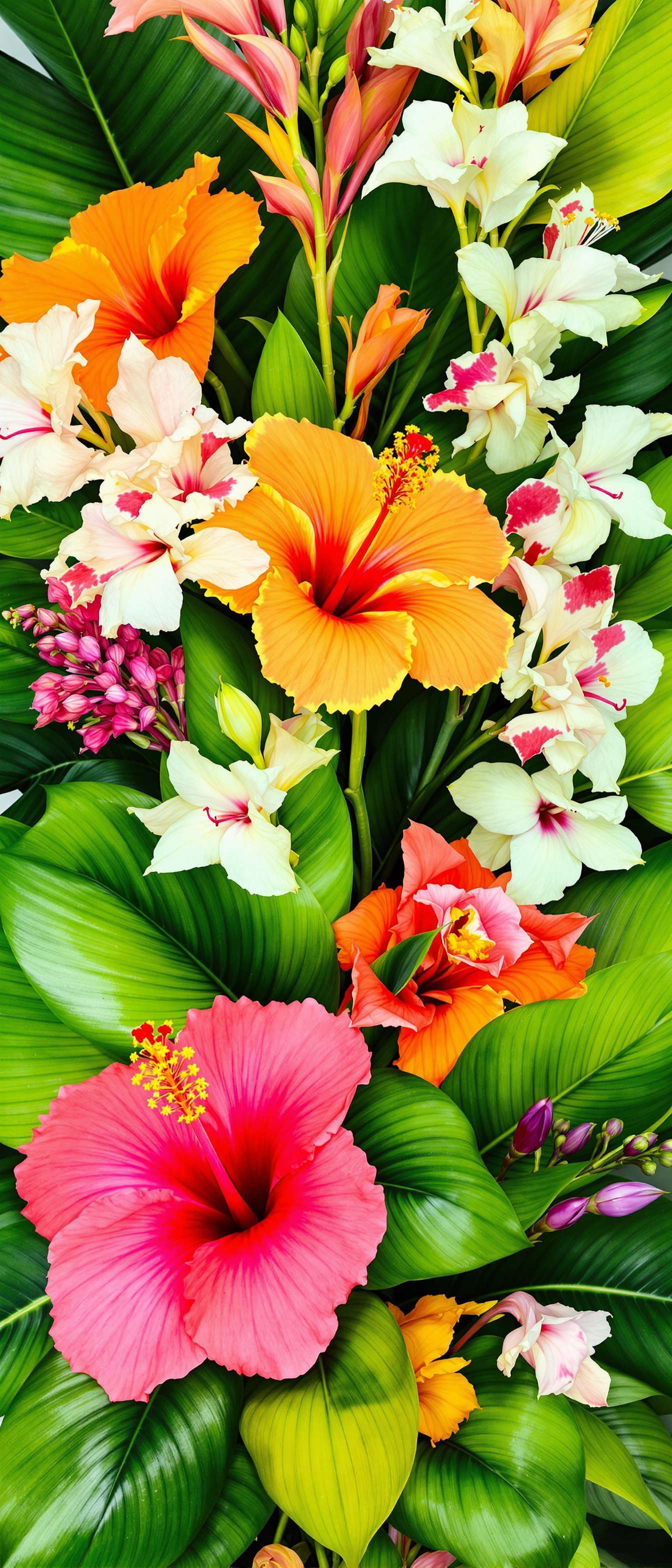 Vibrant Tropical Floral Arrangement Phone Case