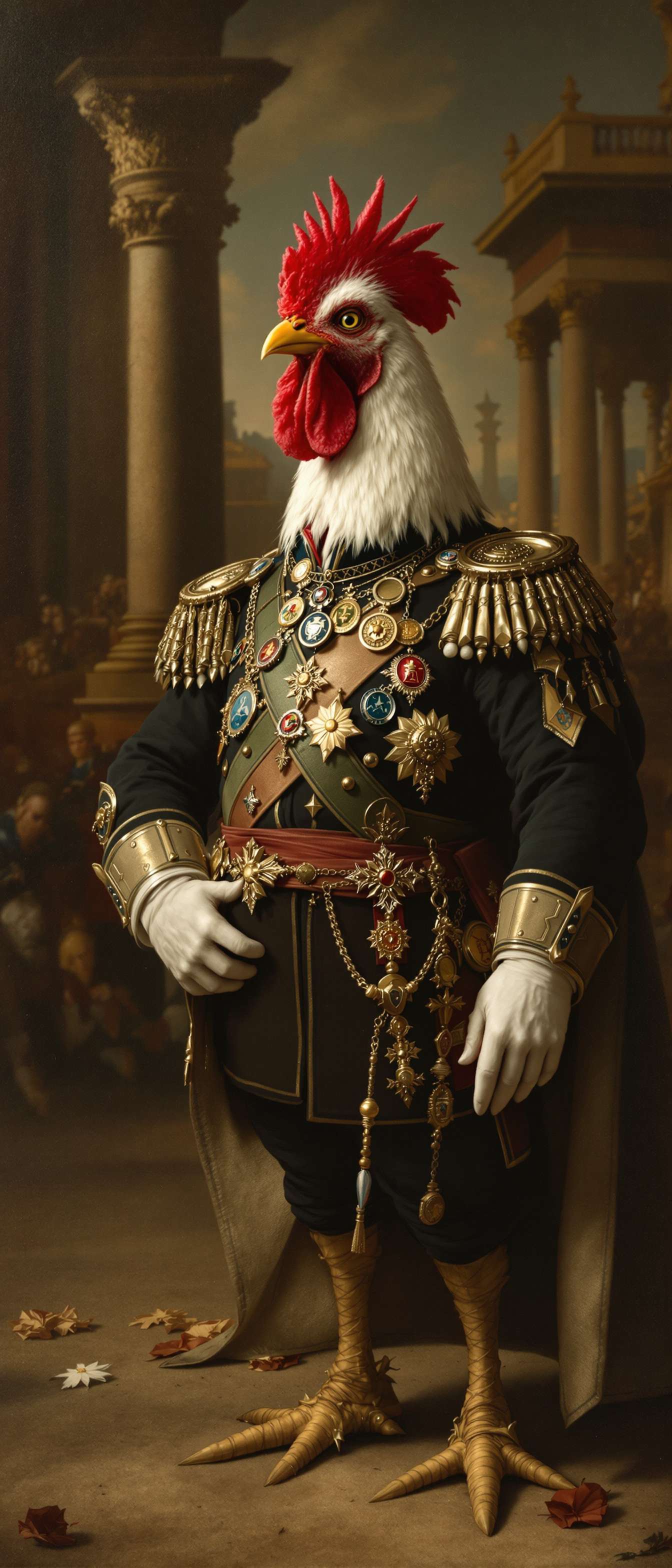 Majestic Chicken War Veteran Phone Case