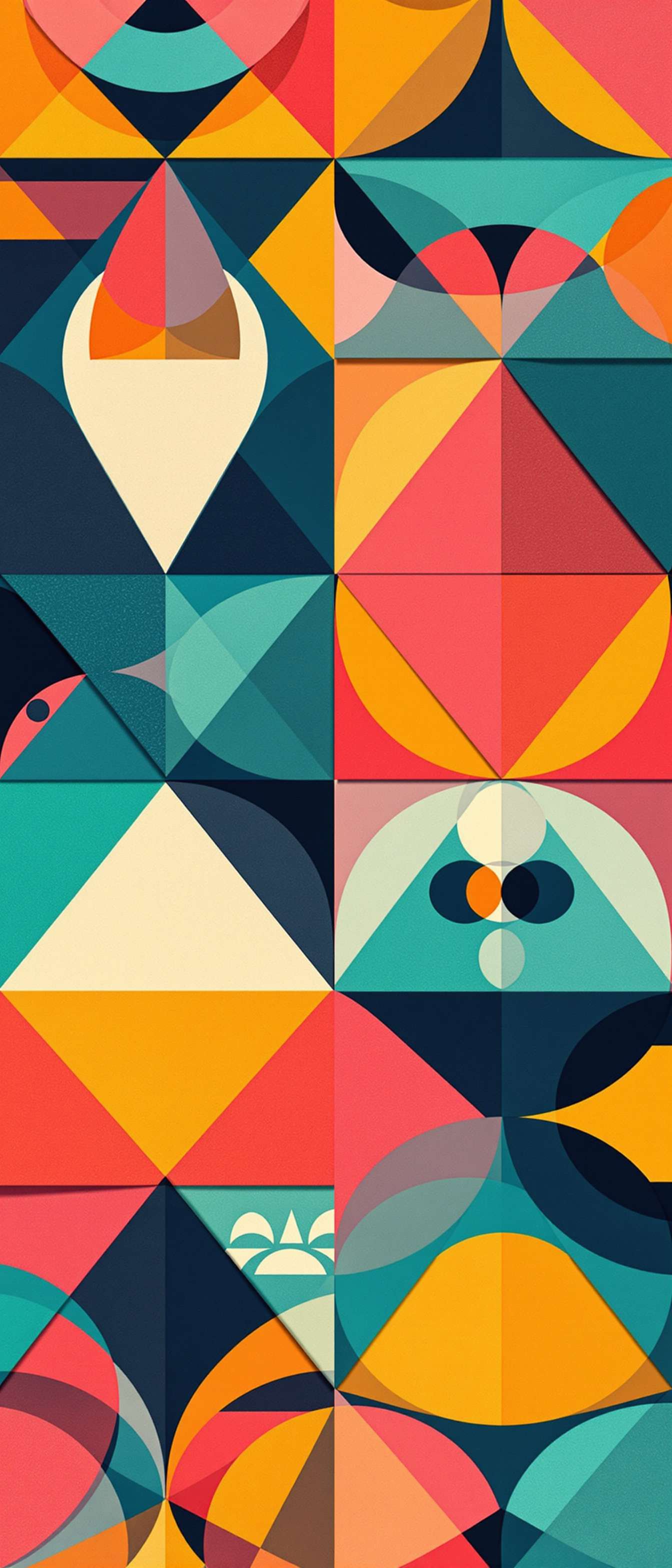 Vibrant Geometric Collage Phone Case