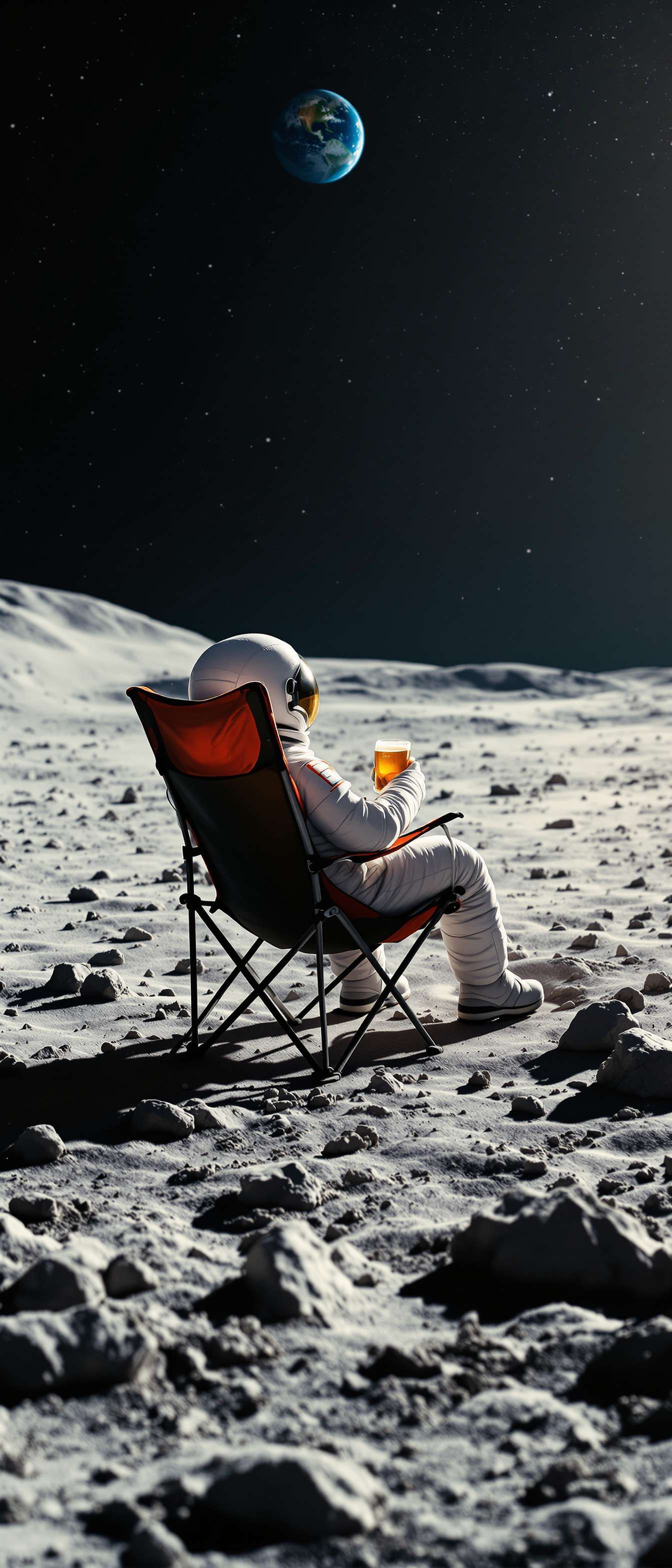 Astronaut Relaxing on Moon Phone Case Astronaut Relaxing on Moon Phone Case