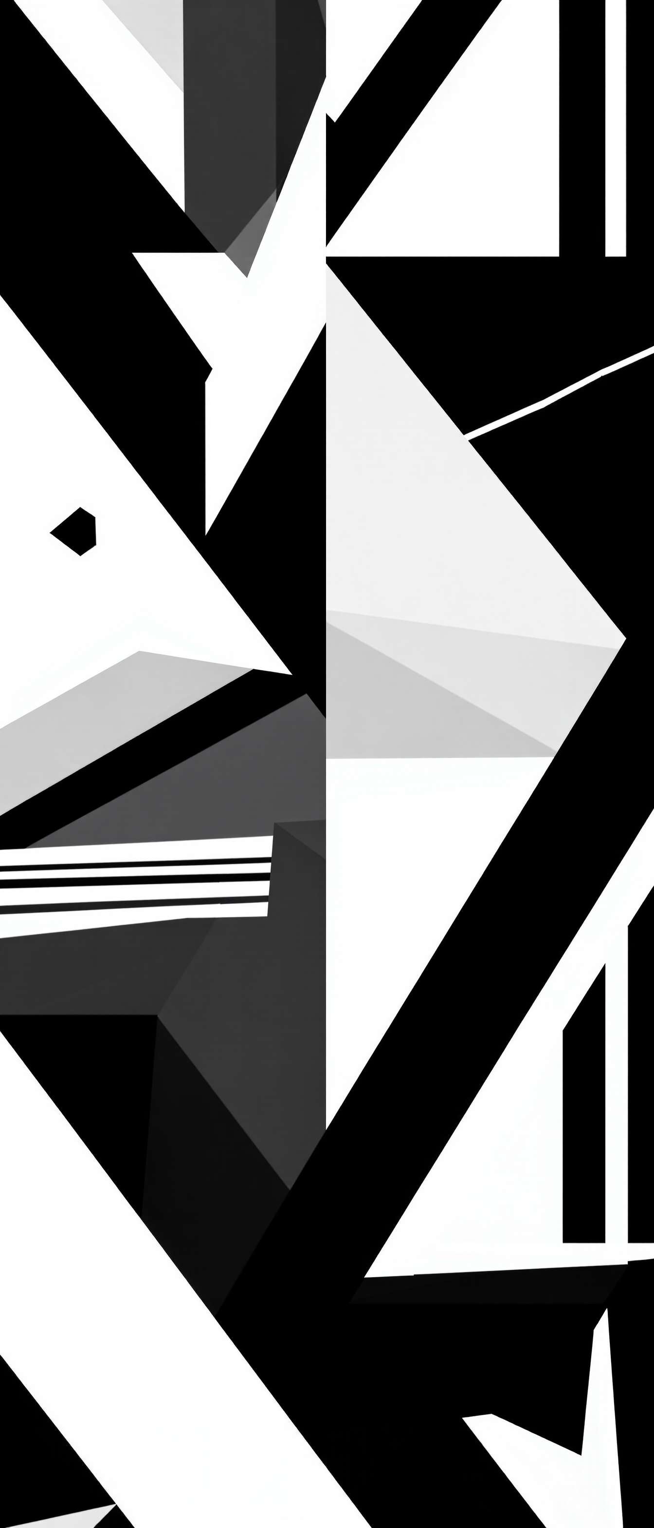Monochromatic Geometric Composition Phone Case