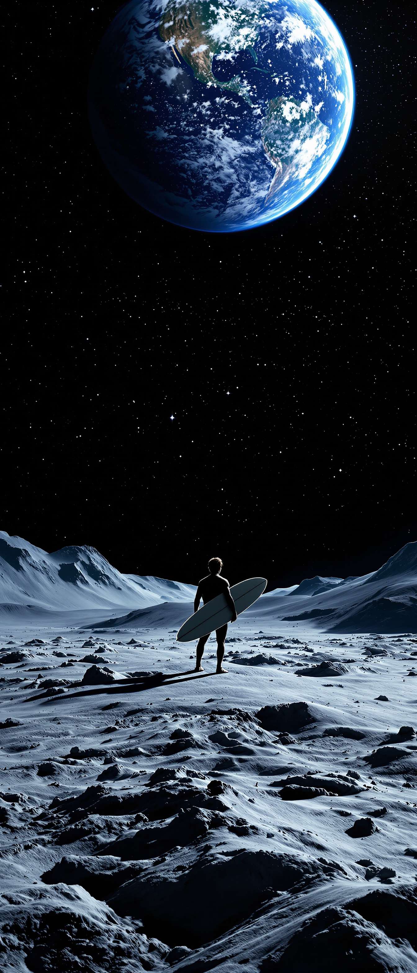 Surfer on the Moon Phone Case Surfer on the Moon Phone Case