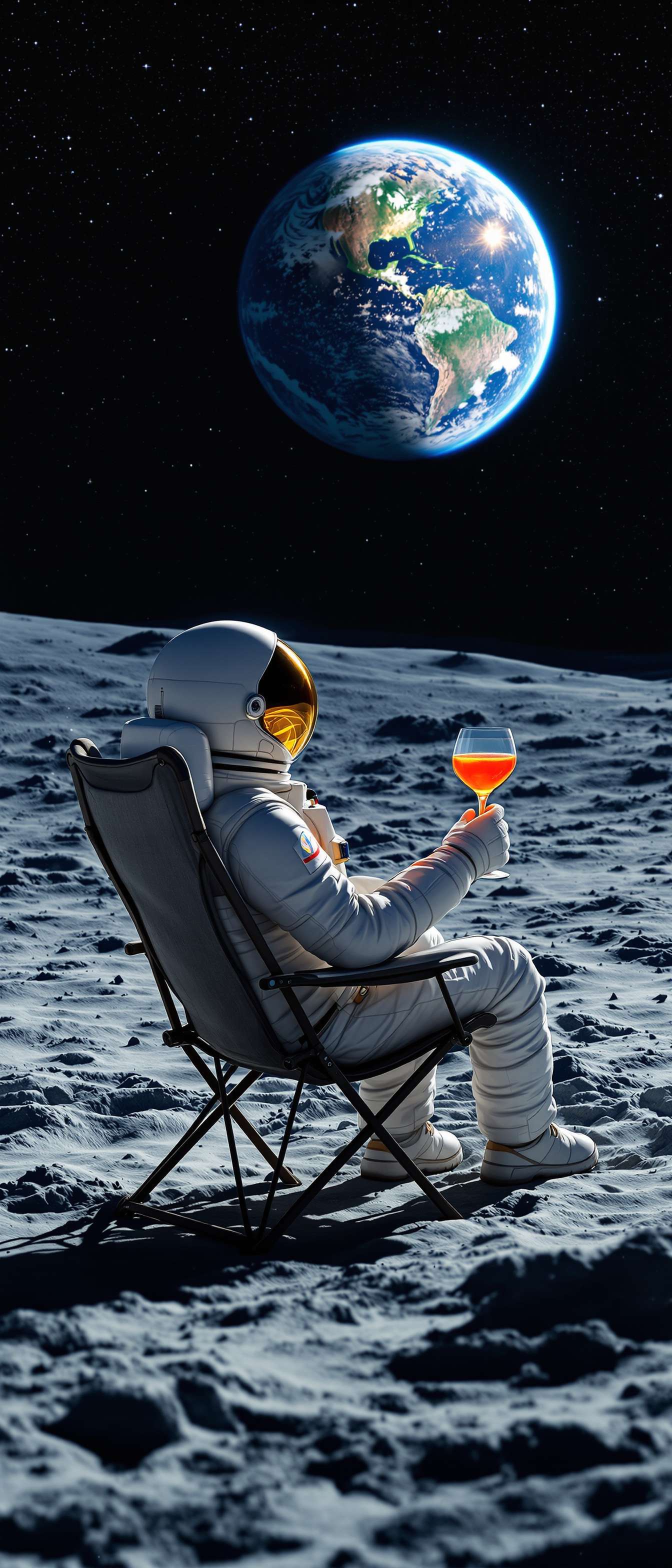 Astronaut Enjoying Cocktail on Moon Phone Case Astronaut Enjoying Cocktail on Moon Phone Case