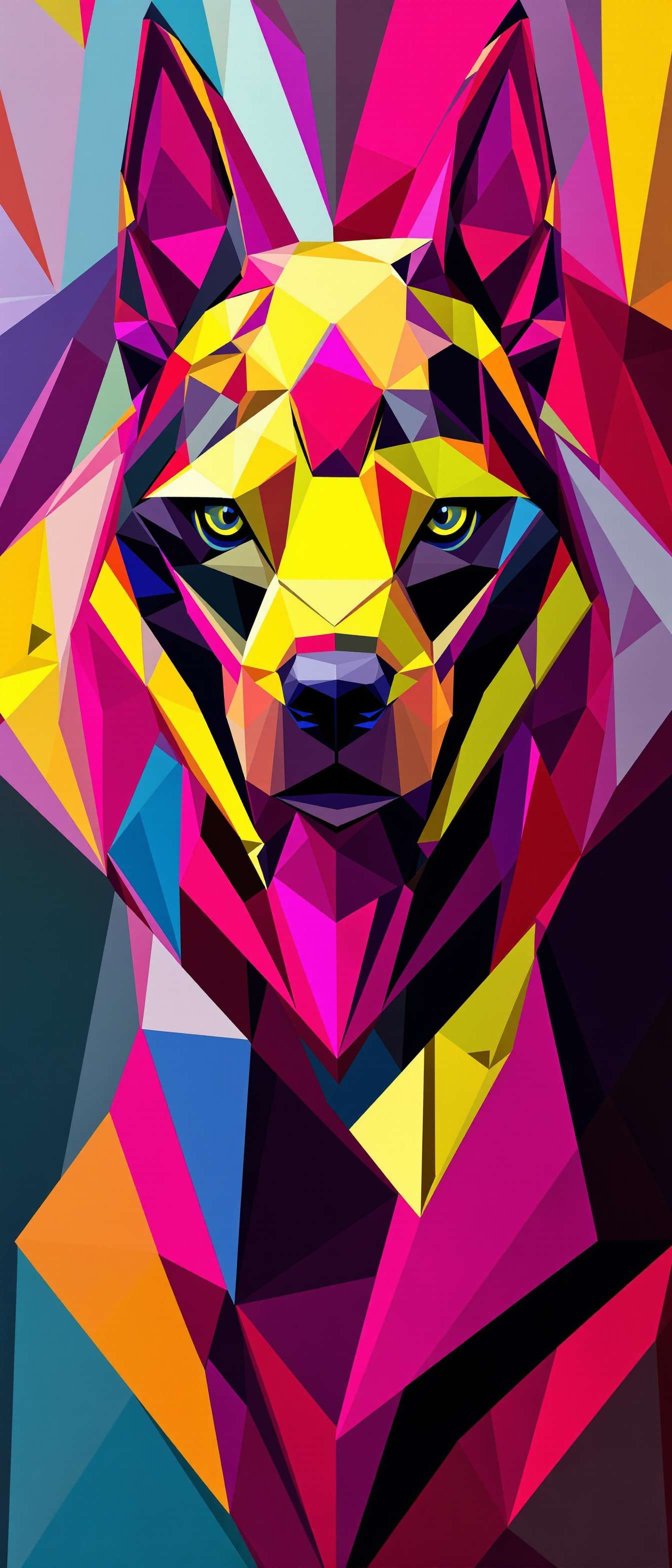 Geometric Vibrant Robot Dog Phone Case Geometric Vibrant Robot Dog Phone Case