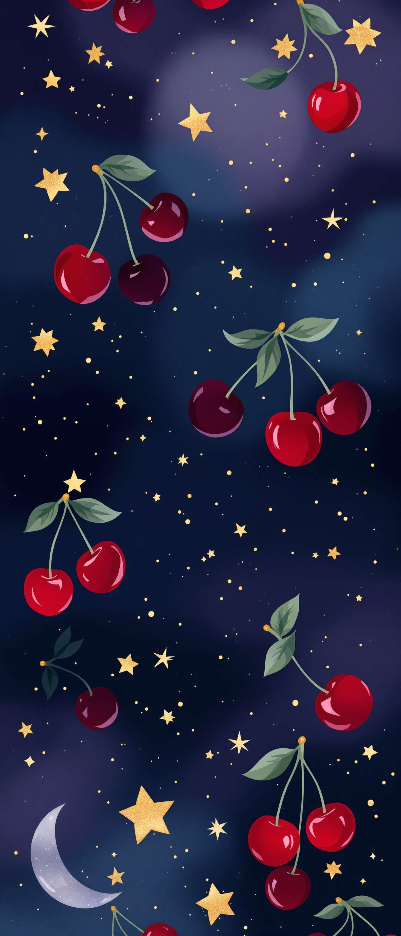 Cherries under the Night Sky Phone Case Cherries under the Night Sky Phone Case