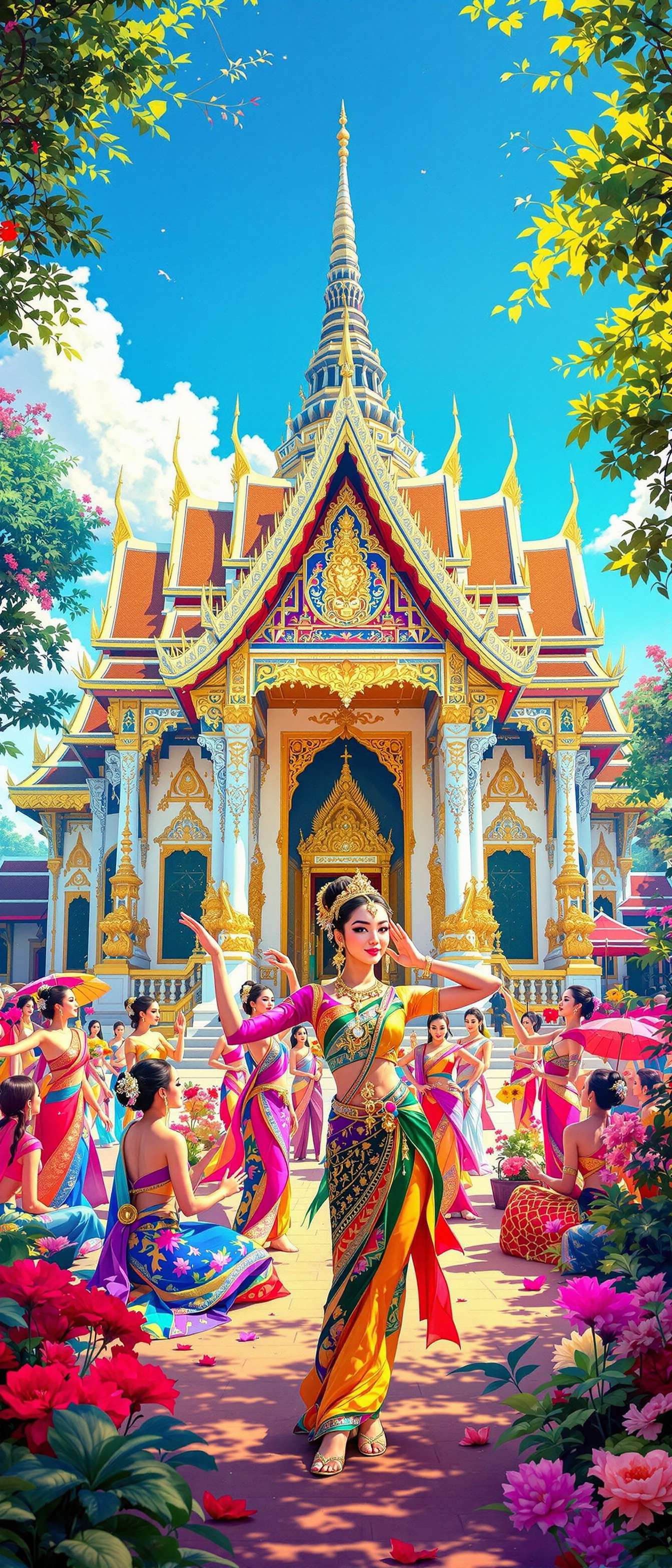 Vibrant Thai Dance Celebration Phone Case