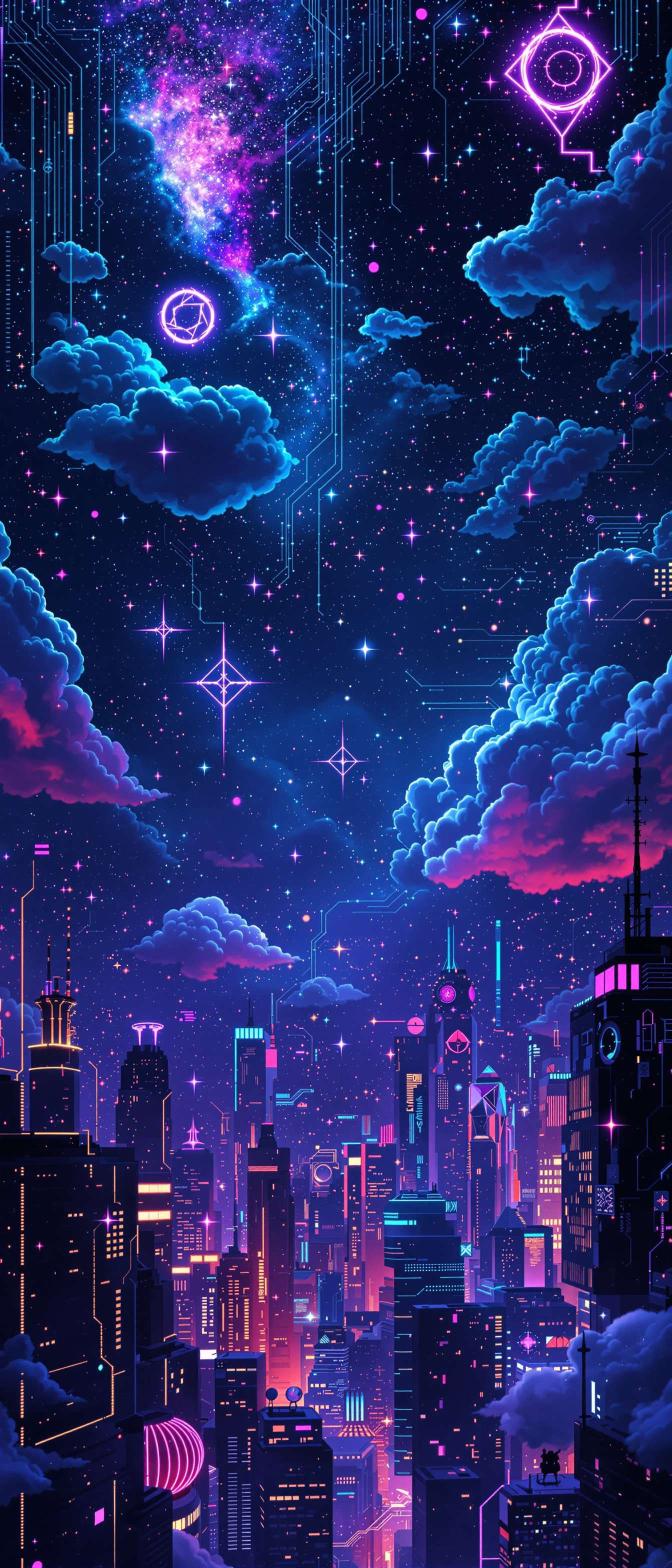 Dreamy Cyberpunk Cityscape Phone Case Dreamy Cyberpunk Cityscape Phone Case