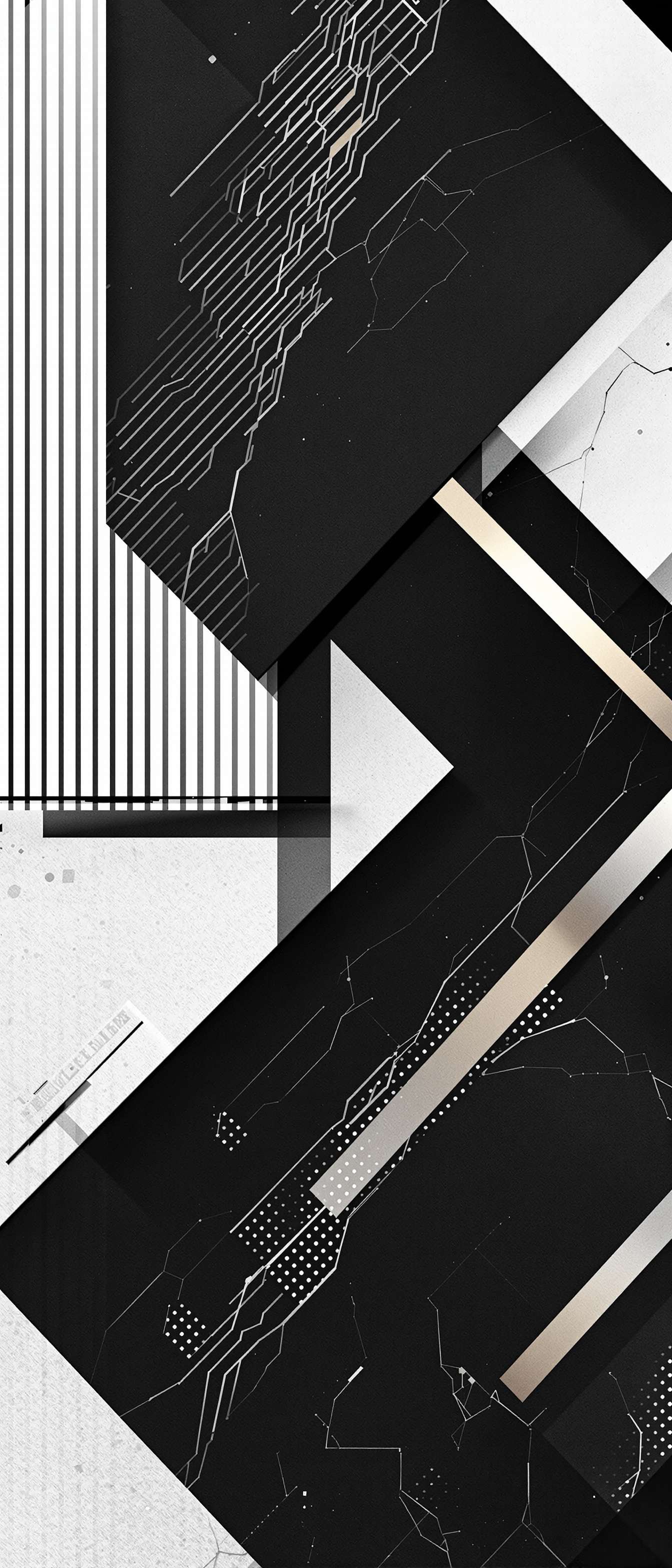 Geometric Noir Phone Case Design