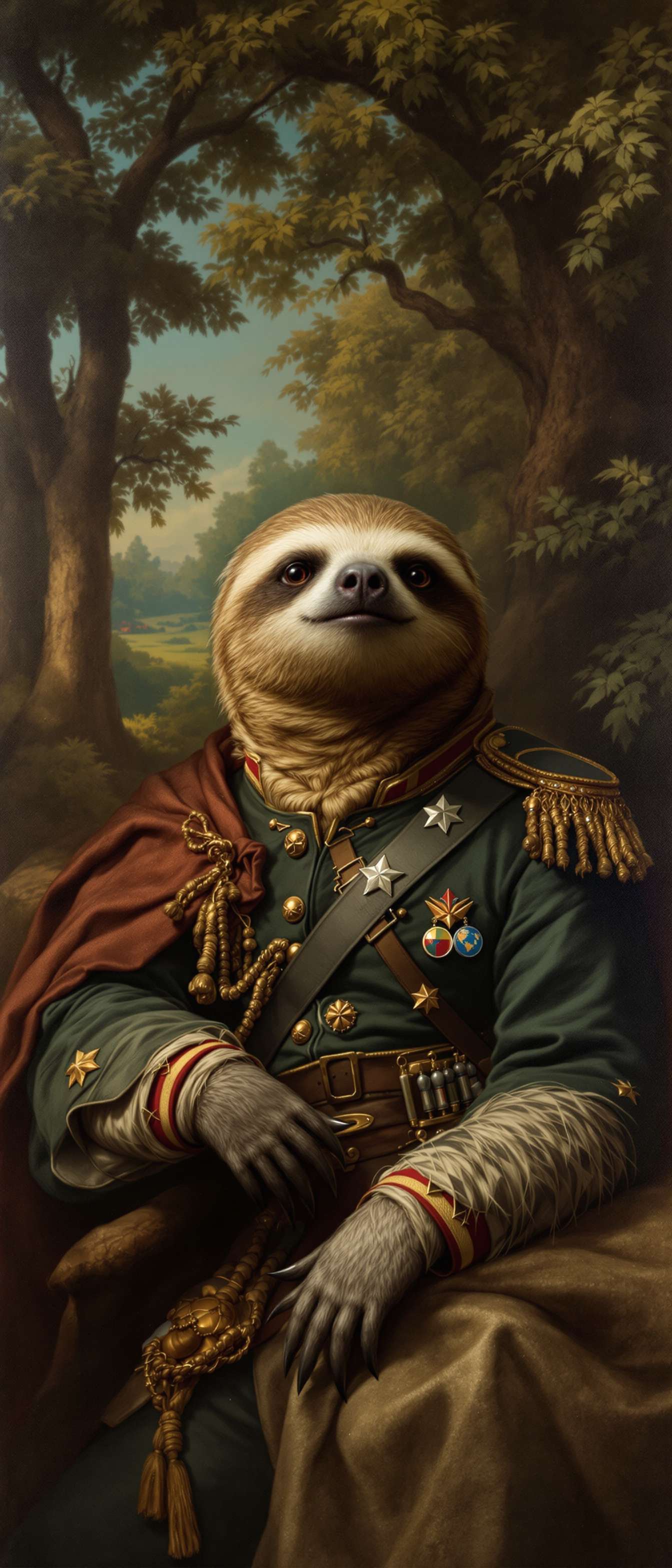 Renaissance Sloth War Veteran Phone Case