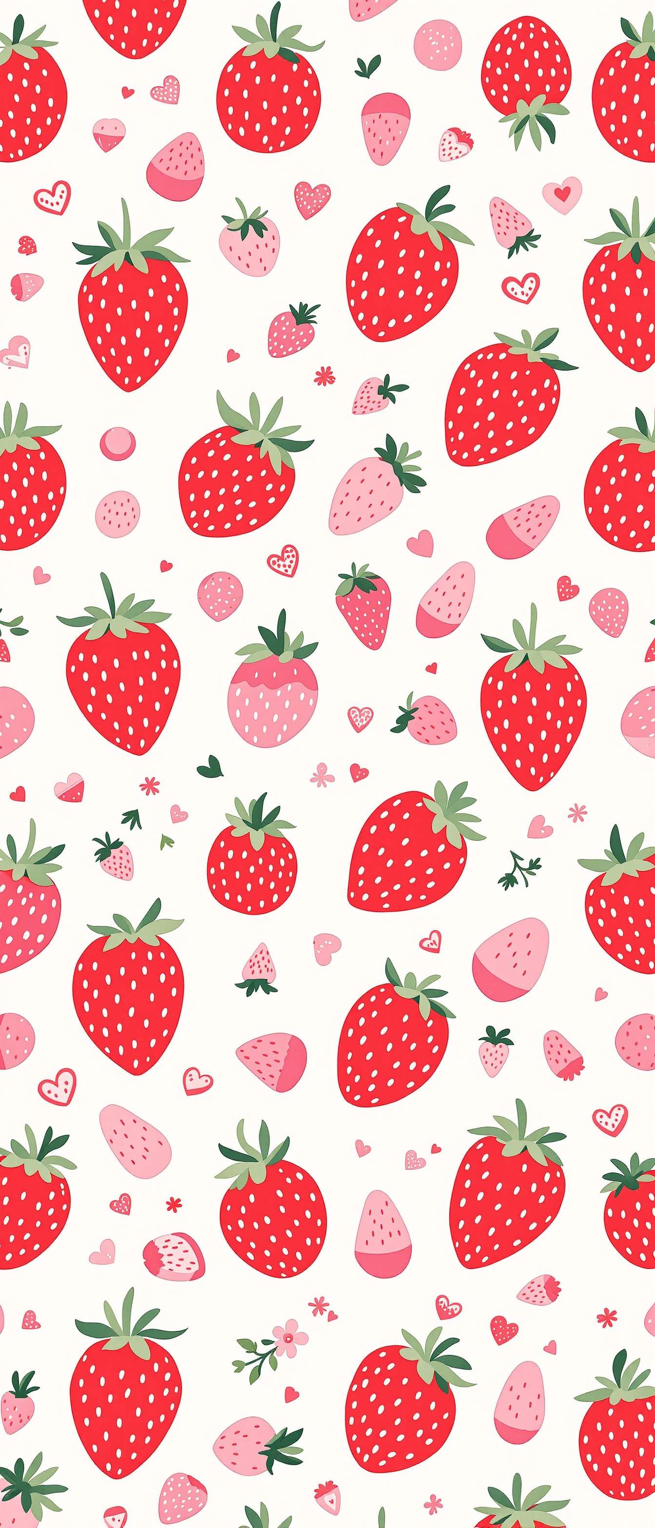Cute Strawberry Pattern Design Phone Case