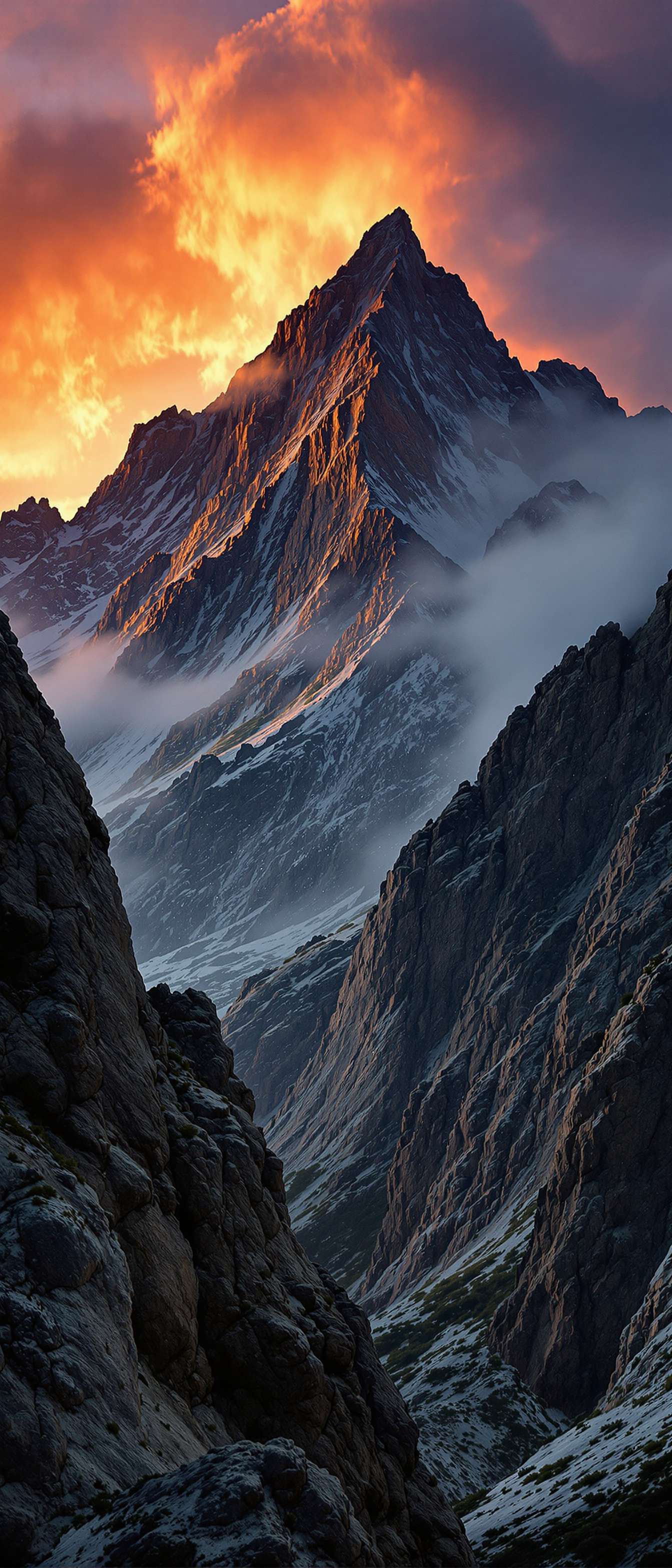 Majestic Mountain Sunset Phone Case