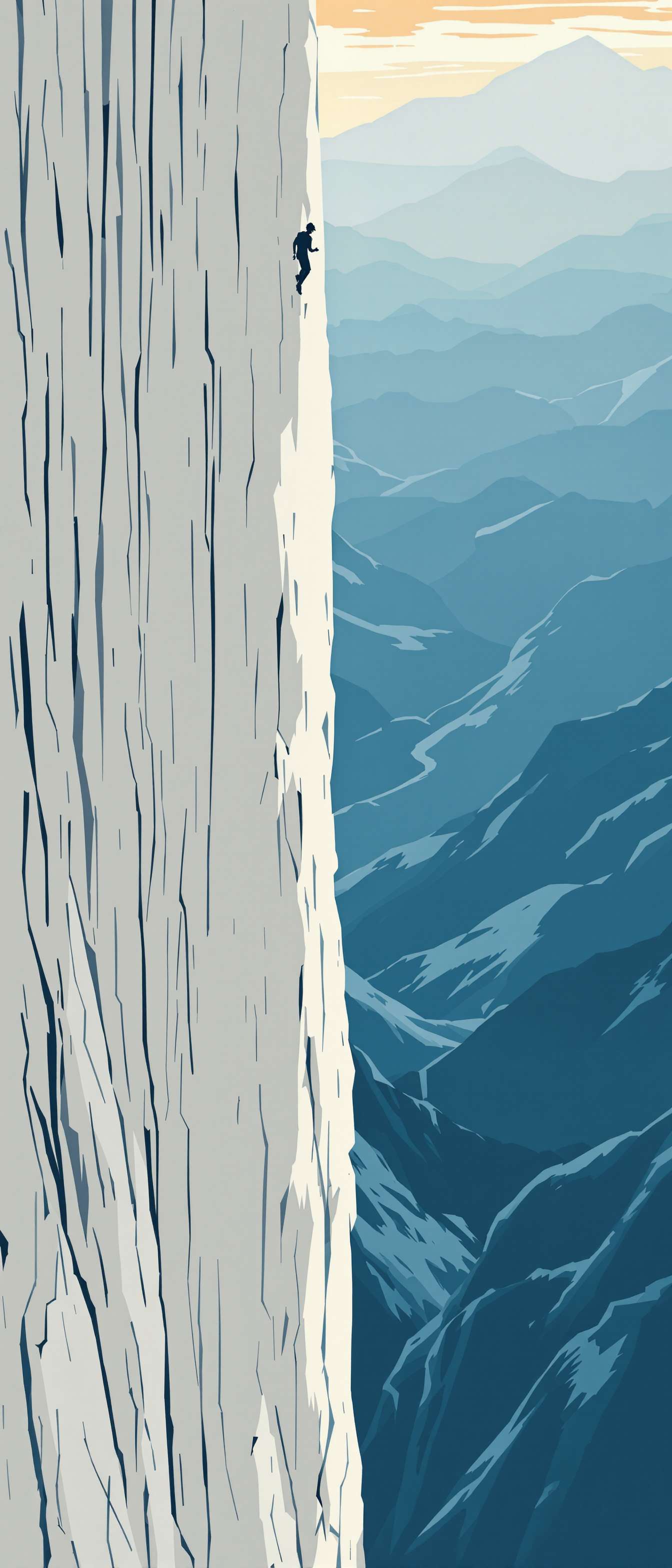 Climber on Vertical Cliff Phone Case Climber on Vertical Cliff Phone Case