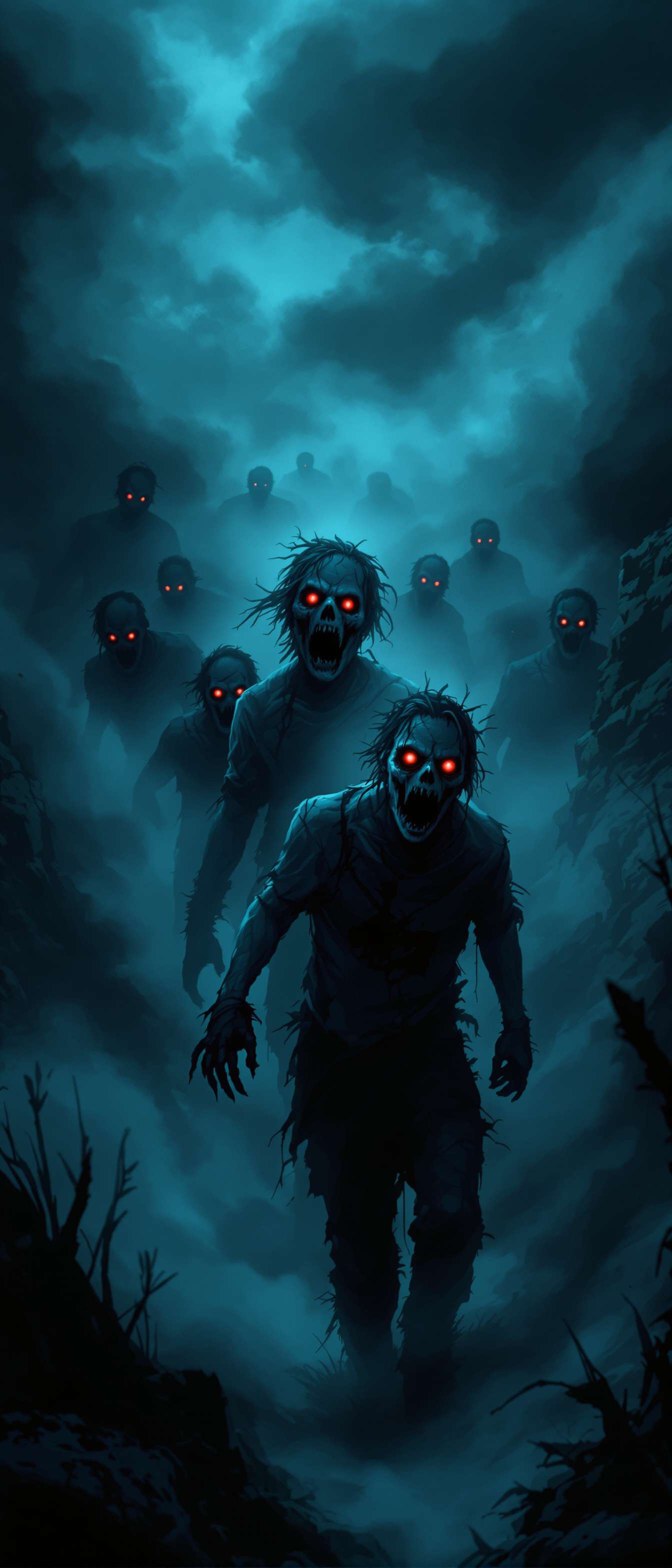 Zombie Hordes in Fog Phone Case Zombie Hordes in Fog Phone Case