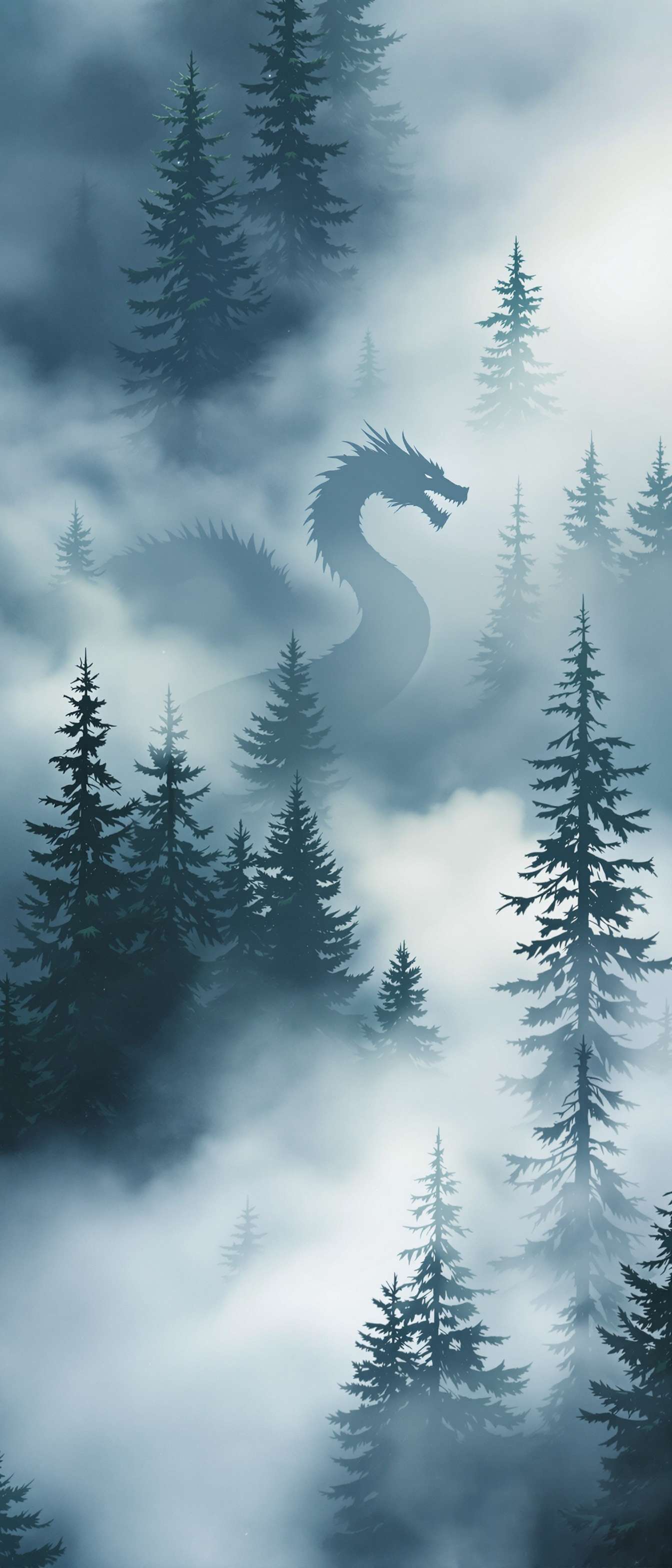 Mystical Dragon in Foggy Forest Phone Case Mystical Dragon in Foggy Forest Phone Case