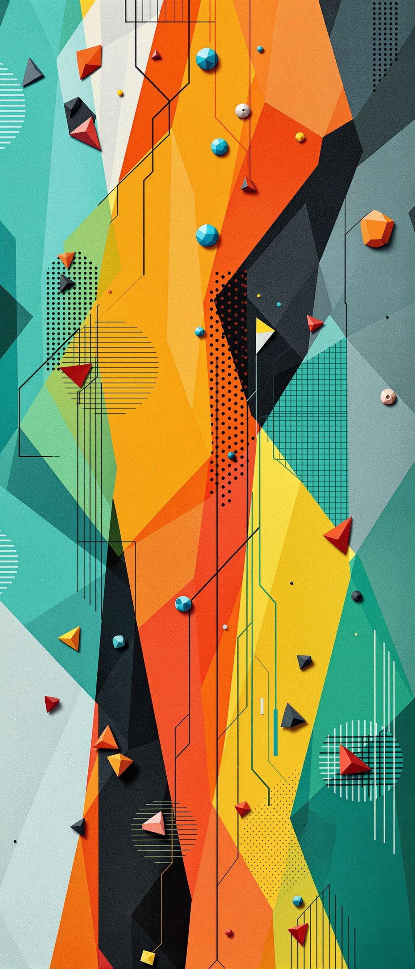 Climber's Bold Geometric Wall Phone Case Climber's Bold Geometric Wall Phone Case
