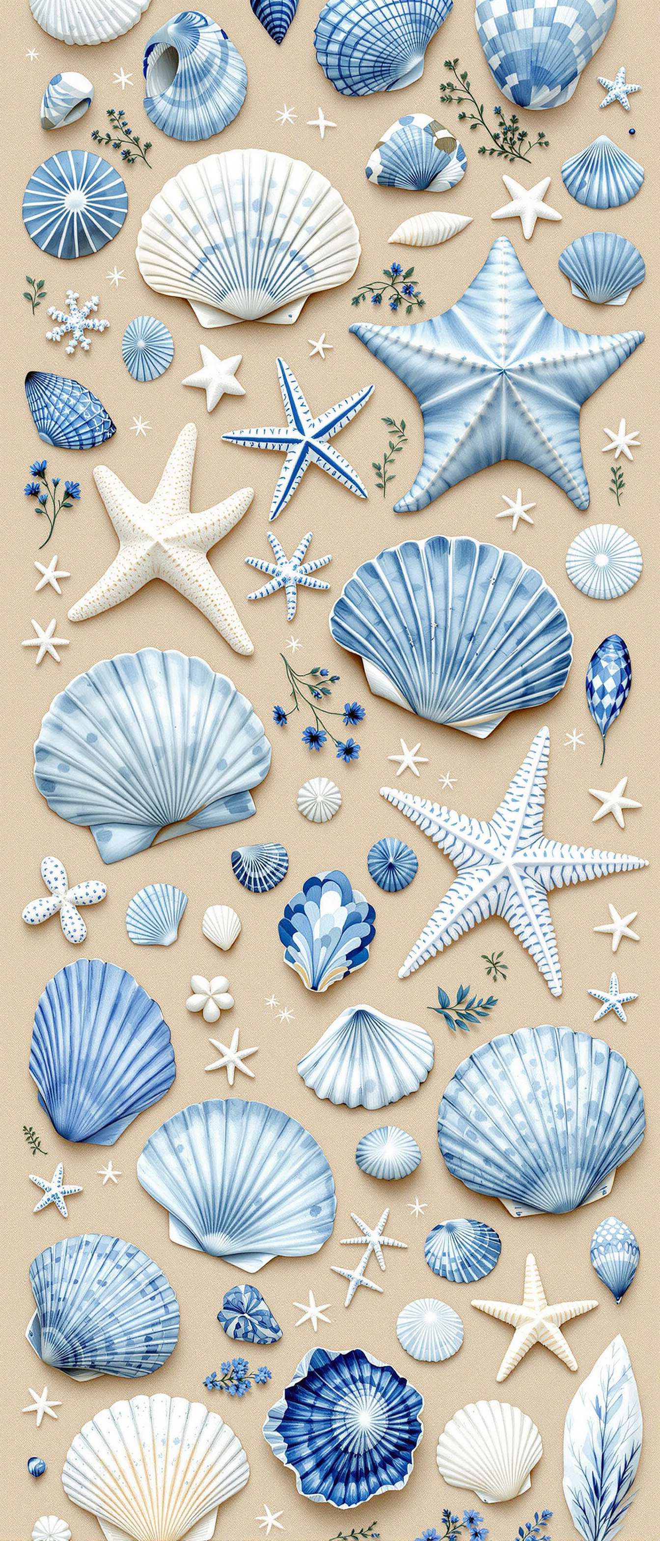 Vintage Coastal Seashell Phone Case Vintage Coastal Seashell Phone Case