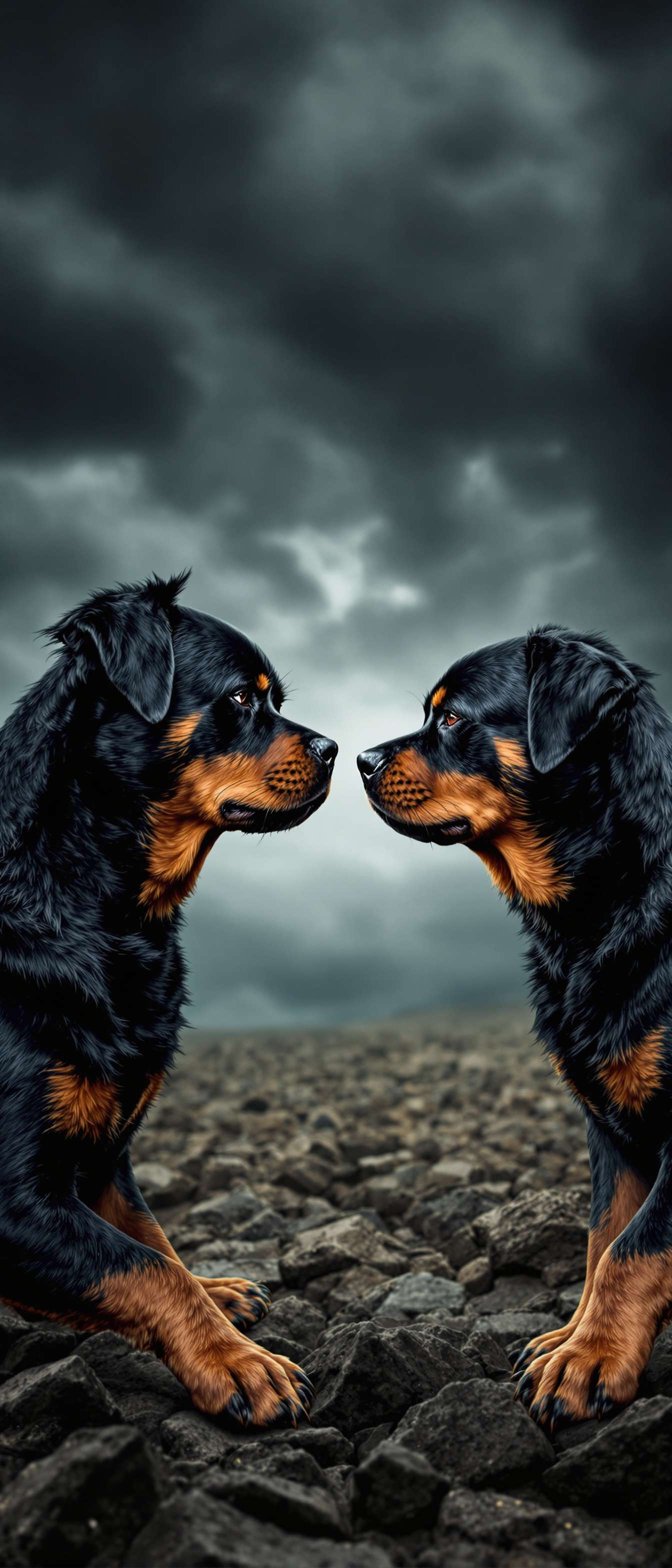 Fierce Rottweilers Standoff Phone Case Fierce Rottweilers Standoff Phone Case