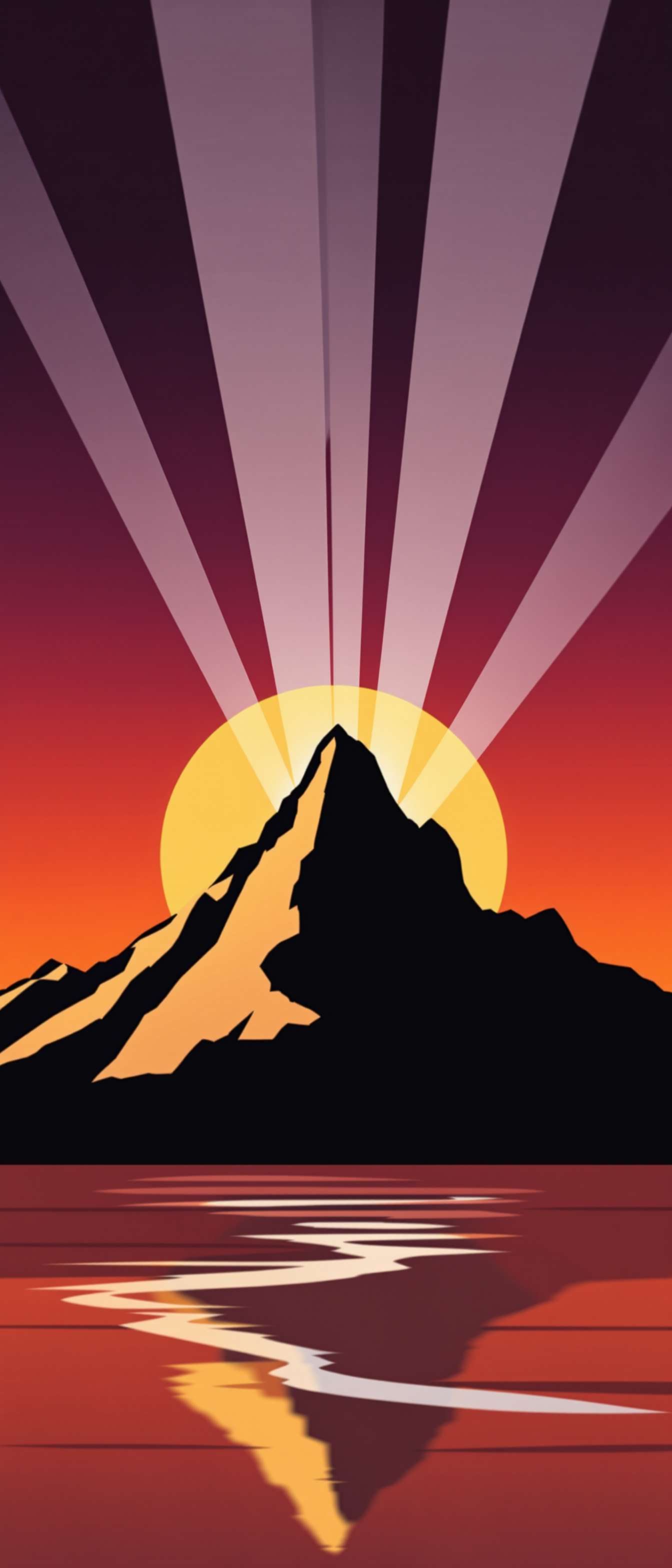 Mountain Sunrise Phone Case Design Mountain Sunrise Phone Case Design