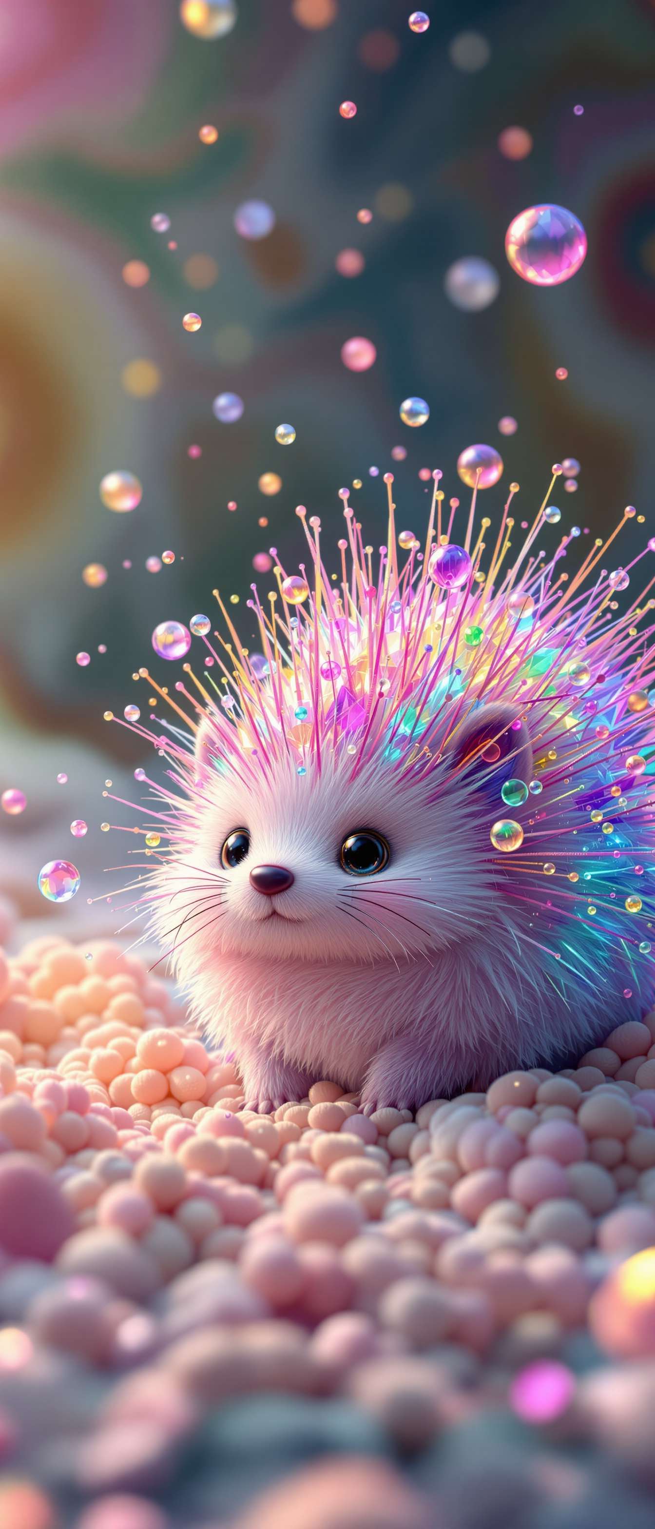 Whimsical Porcupine with Bubbles Phone Case Whimsical Porcupine with Bubbles Phone Case
