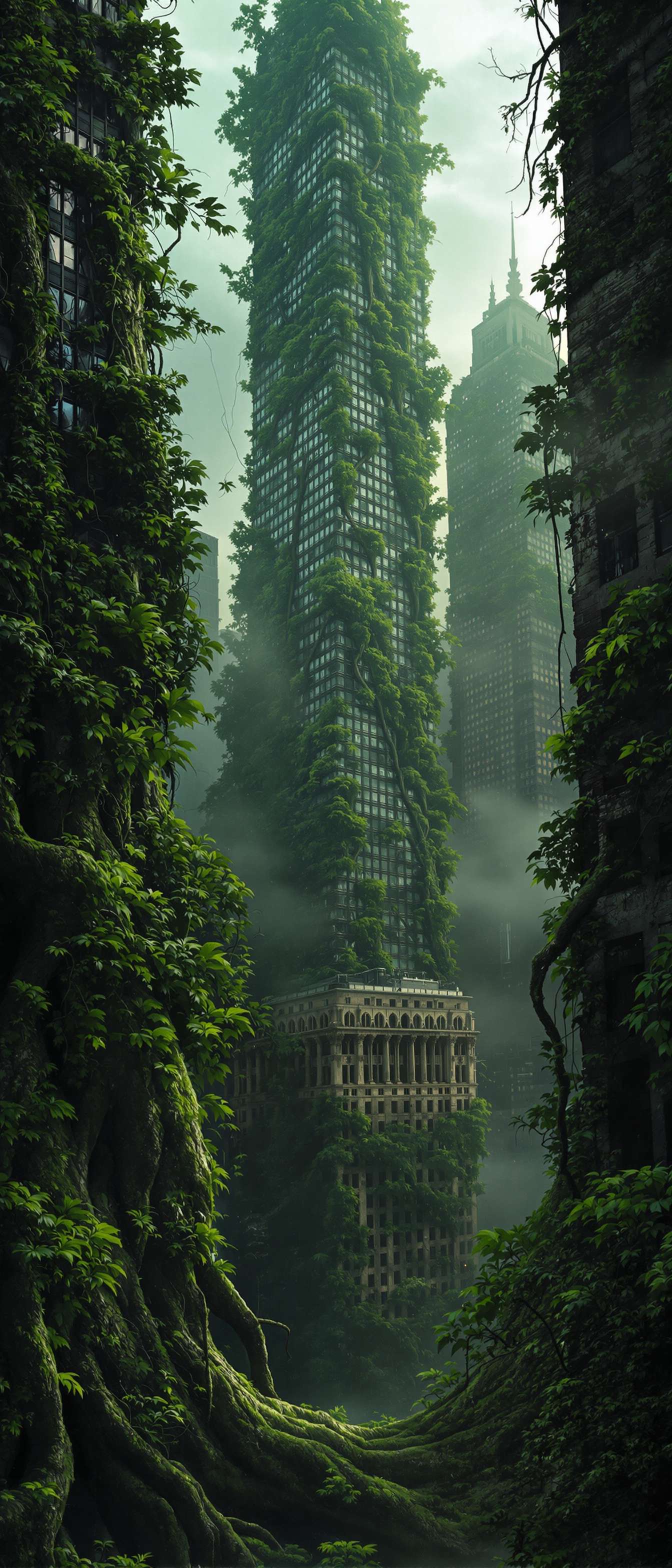 Post-Apocalyptic Urban Jungle Phone Case
