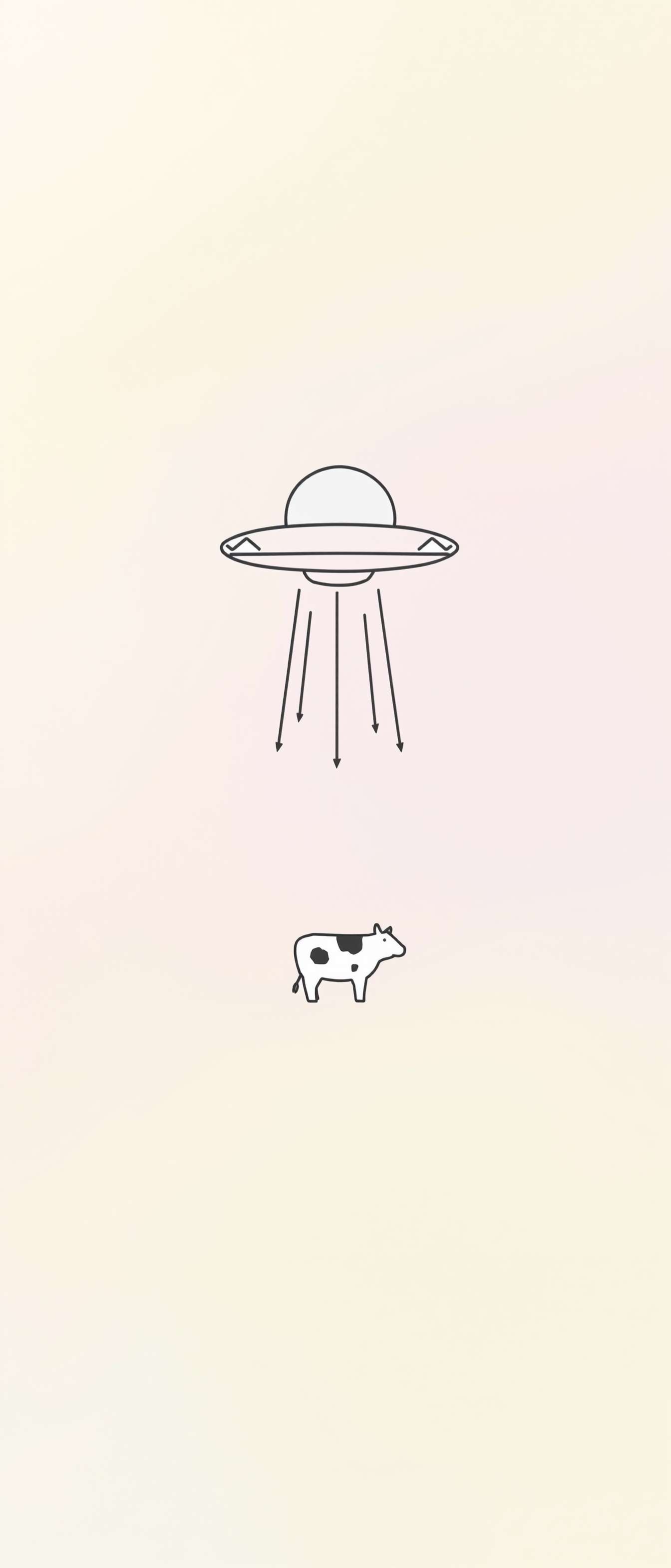 Minimalist UFO Abduction Scene Phone Case Minimalist UFO Abduction Scene Phone Case