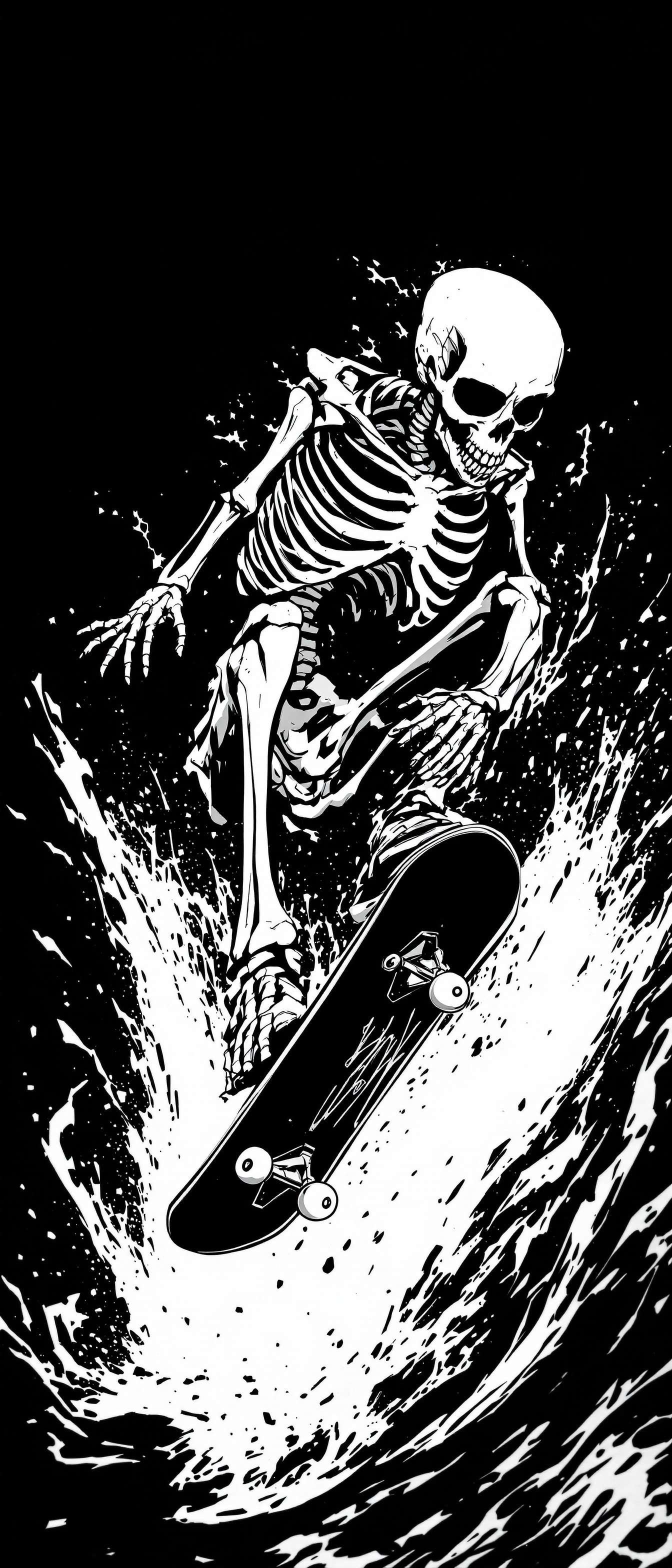 Skeleton Skateboarding Trick Phone Case Skeleton Skateboarding Trick Phone Case