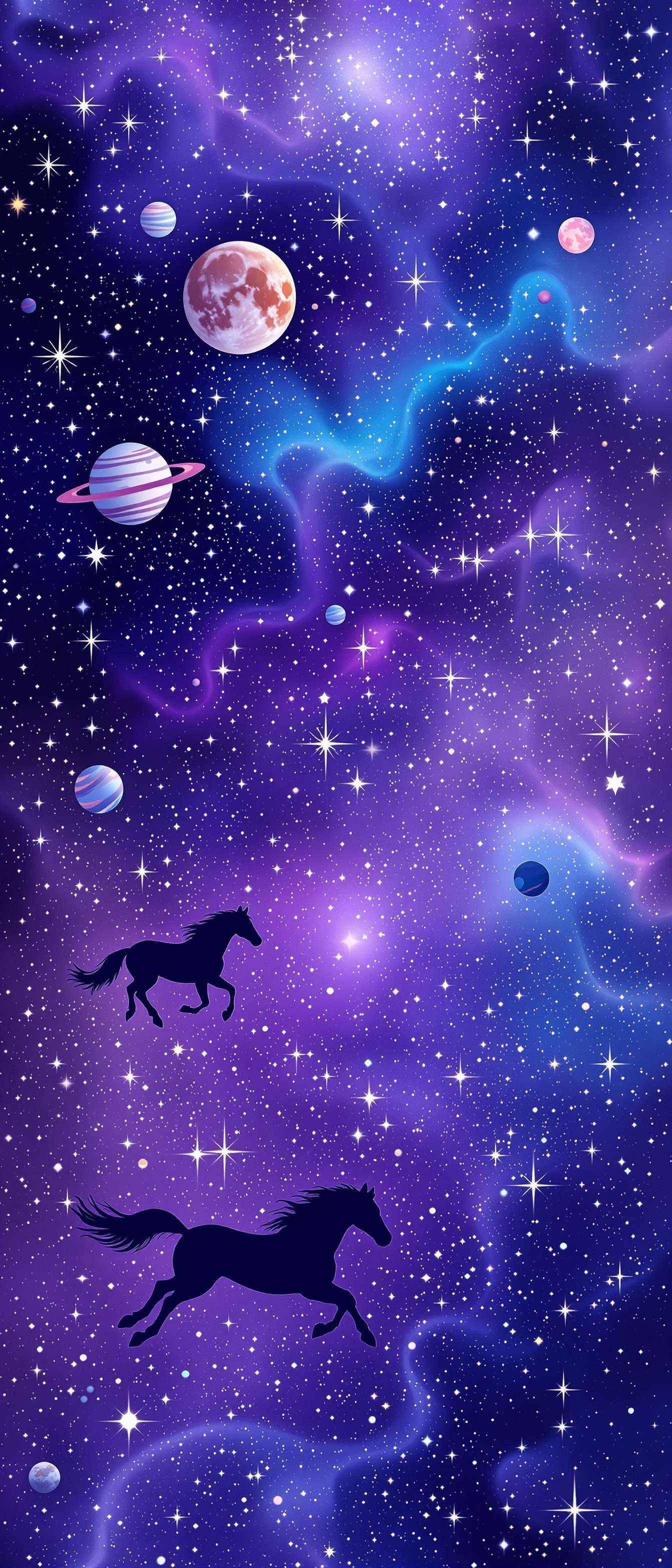 Celestial Horses in Space Phone Case Celestial Horses in Space Phone Case